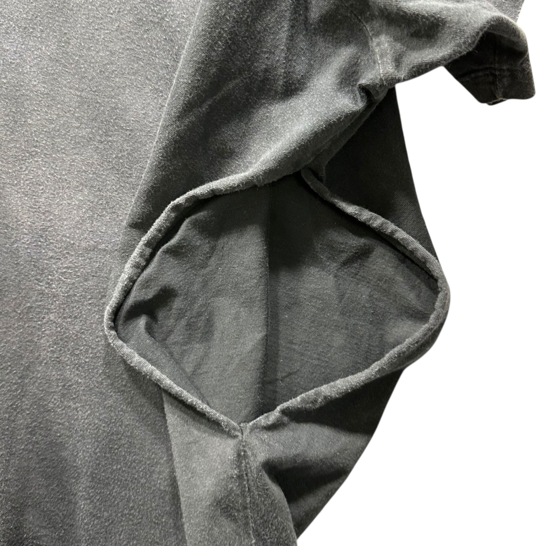 Maison Martin Margiela(メゾン マルタンマルジェラ) 00's Archive Asymmetrical Side-Open S/S T-Shirt アーカイブ アシンメトリー サイドオープン 半袖 Tシャツ XL ネイビー 白タグ 本人期 メンズ着用可