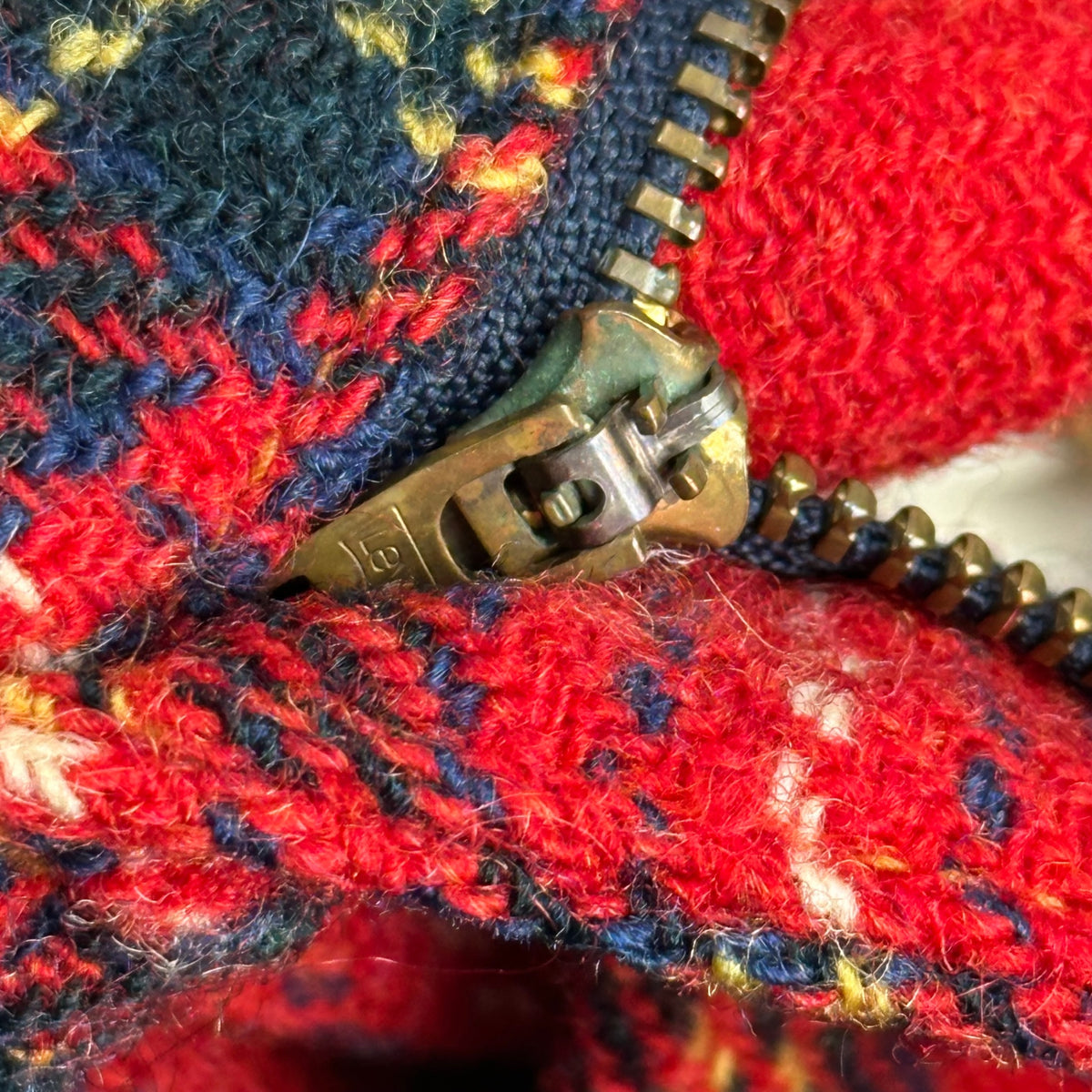 COMME des GARCONS JUNYA WATANABE MAN × Levi's(コムデギャルソンジュンヤワタナベマン × リーバイス) 2002AW Wool Tartan Check Panel Denim Pants ウール タータン チェック 切替 デニム パンツ WG-P049 M レッド×インディゴ AD2002