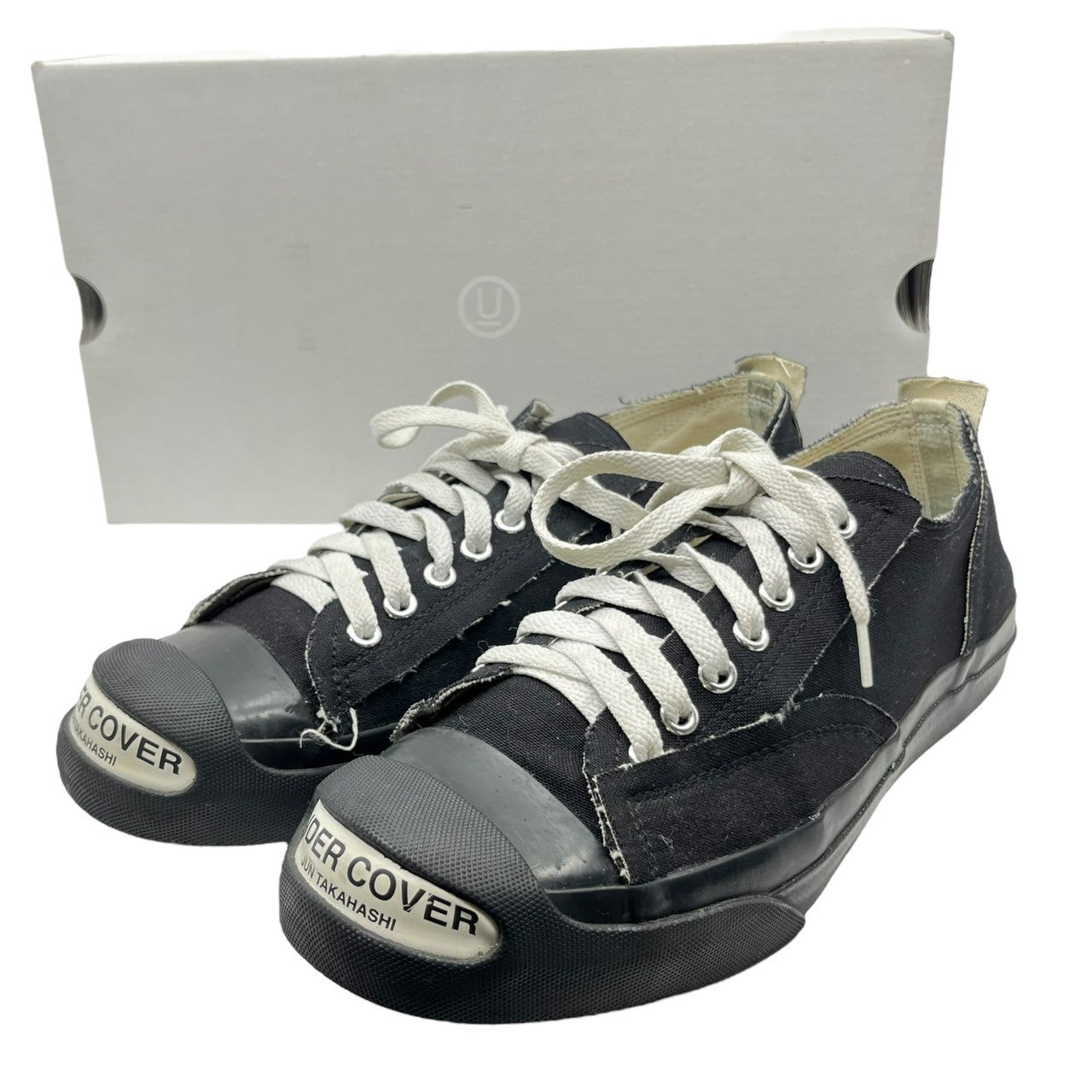 UNDERCOVER(アンダーカバー) TOE LOGO CANVAS SNEAKERS トゥー ロゴ キャンバス スニーカー UC2B9F05 M(26-26.5cm) ブラック