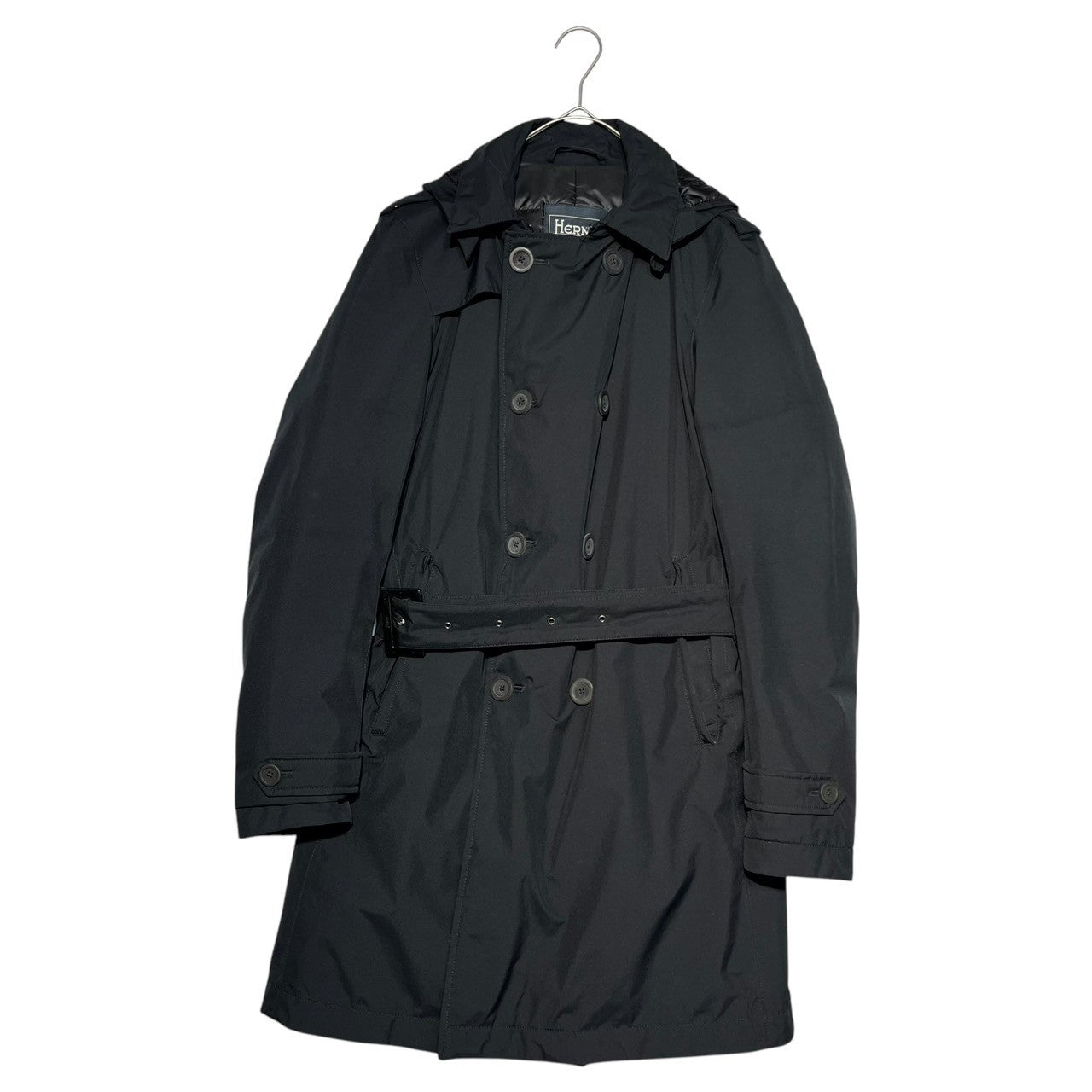 HERNO(ヘルノ) Laminar GORE-TEX ラミナー ゴアテックス フーデット ダウン コート PI071UL-11121-9290 46 ネイビー ベルテッド