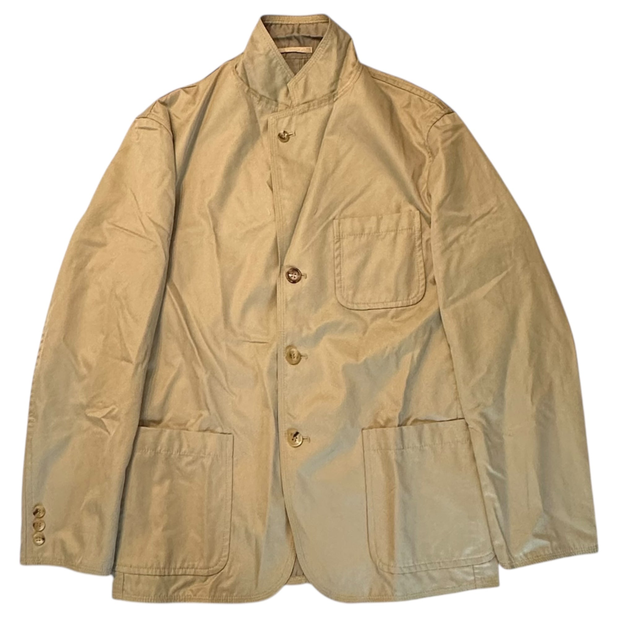 COMME des GARCONS HOMME(コムデギャルソンオム) 04SS Inside-Out Cotton Twill Tailored Jacket インサイドアウト コットン ツイル テーラード ジャケット HM-J002 S ベージュ AD2003