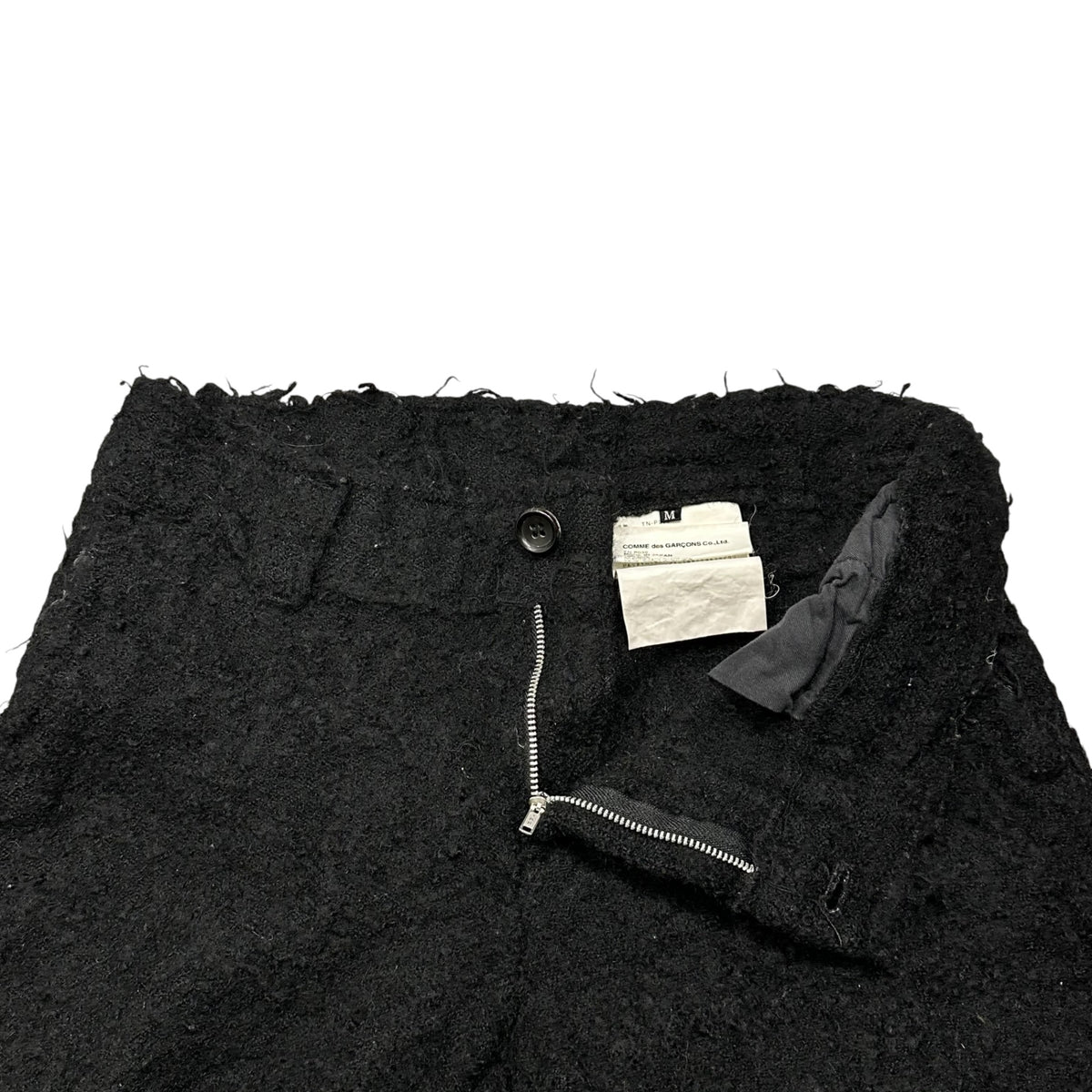 tricot COMME des GARCONS(トリココムデギャルソン) 2004AW Wool Felted Cropped Straight-Leg Pants ウール 縮絨 クロップド ストレート パンツ TN-P039 M ブラック AD2004