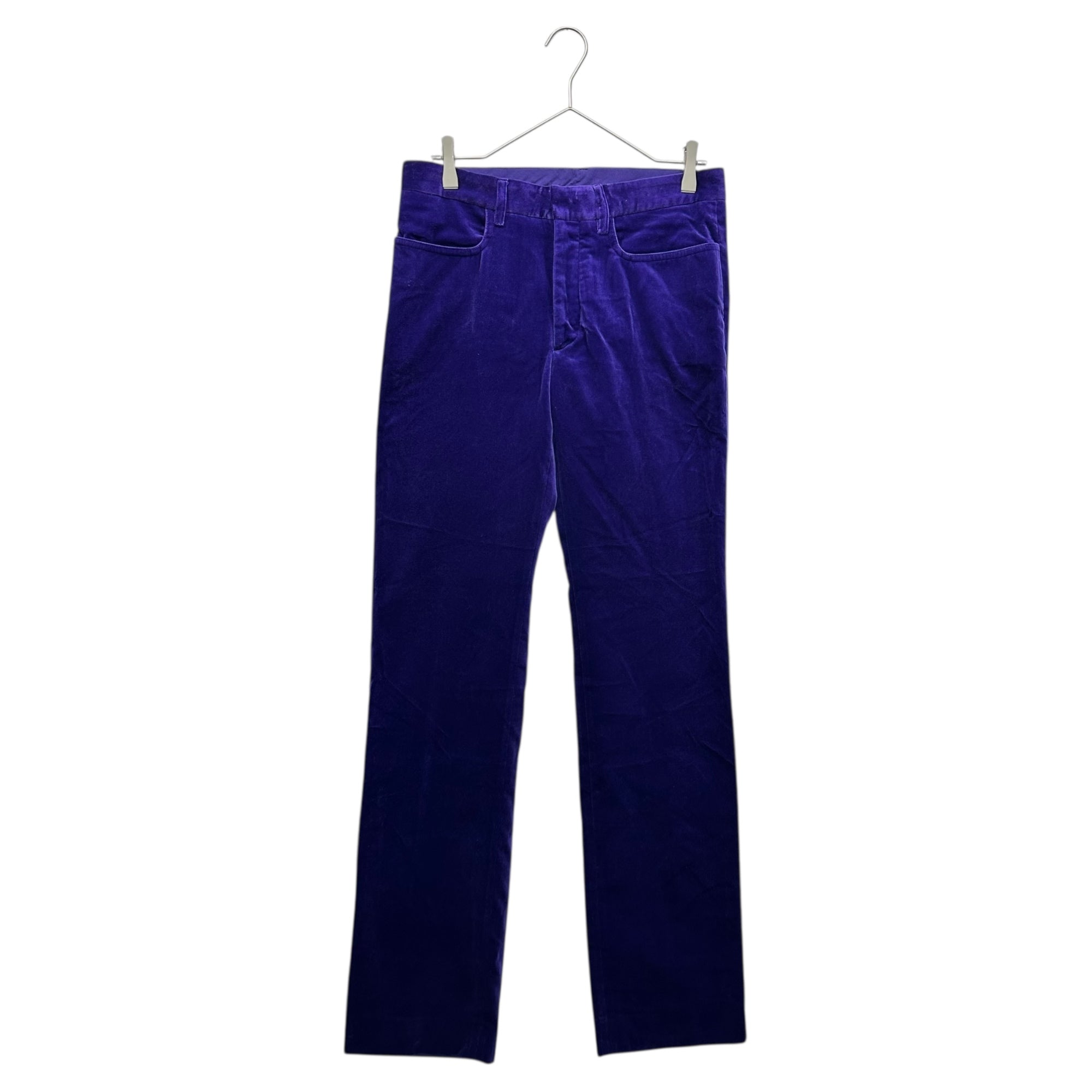 Agnes b. homme(アニエスベーオム) Old Velour Straight Pants オールド ベロア ストレート パンツ 38(M程度) パープル