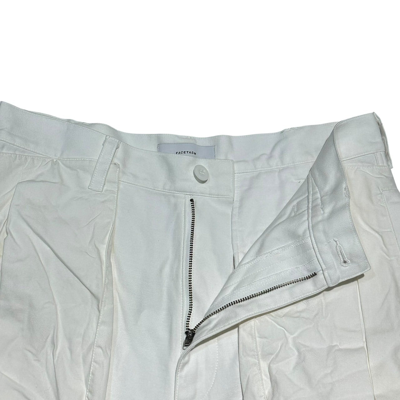 FACETASM(ファセッタズム) 21SS Big Pocket Cropped Cargo Pants ビッグポケット クロップド カーゴ パンツ KG0-PT-M15 3(S) ホワイト
