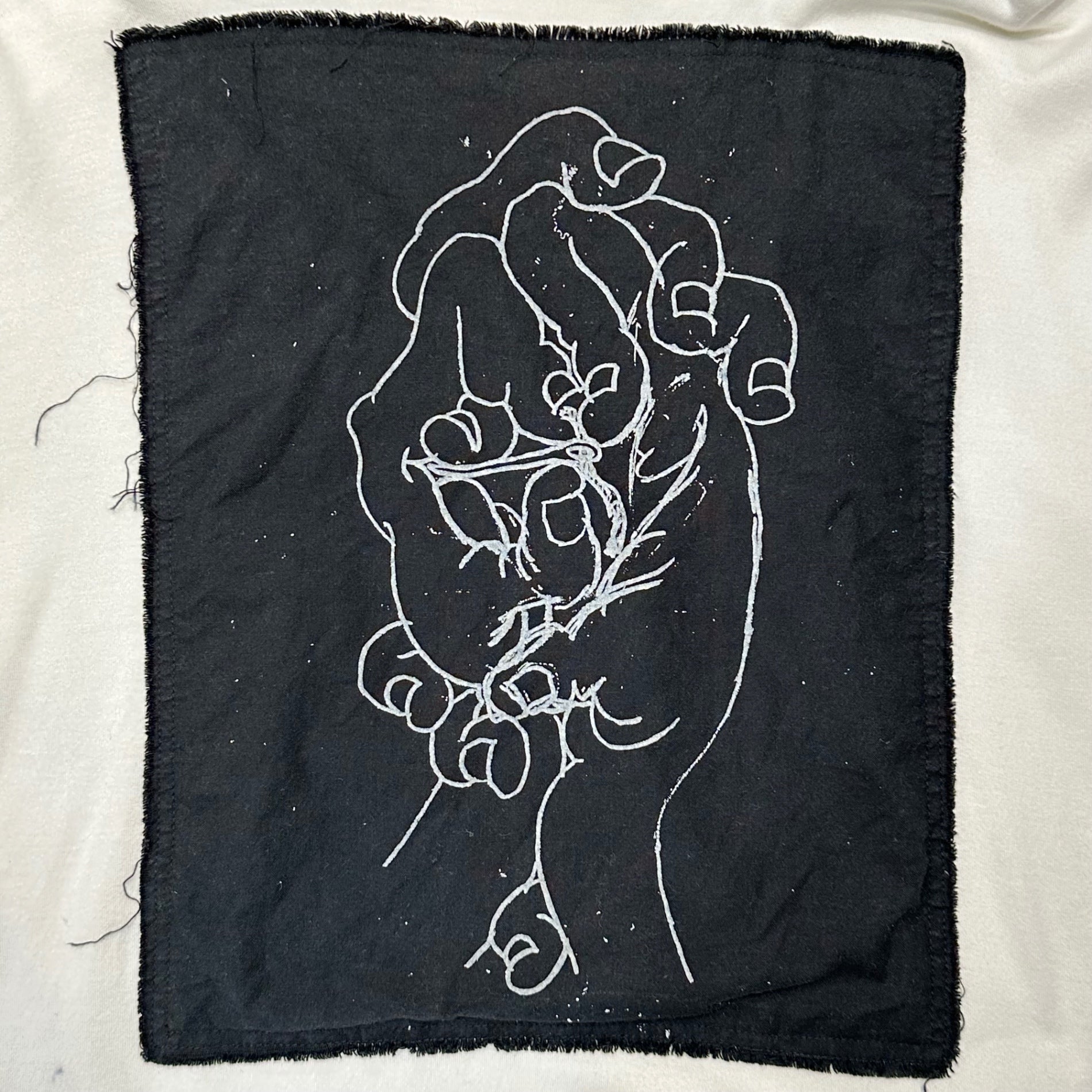 Nemeth(ネメス) Heart Palm Art L/S T-Shirt 心臓 掌 長袖 Tシャツ ロンT NO.108 FREE ホワイト×ブラック