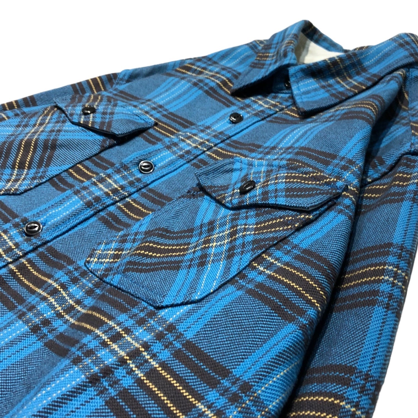 VISVIM(ビズビム/ヴィズヴィム) 12SS tartan check flannel shirt タータン チェック フランネル シャツ  0112105011012 2(M程度) ブルー ネルシャツ