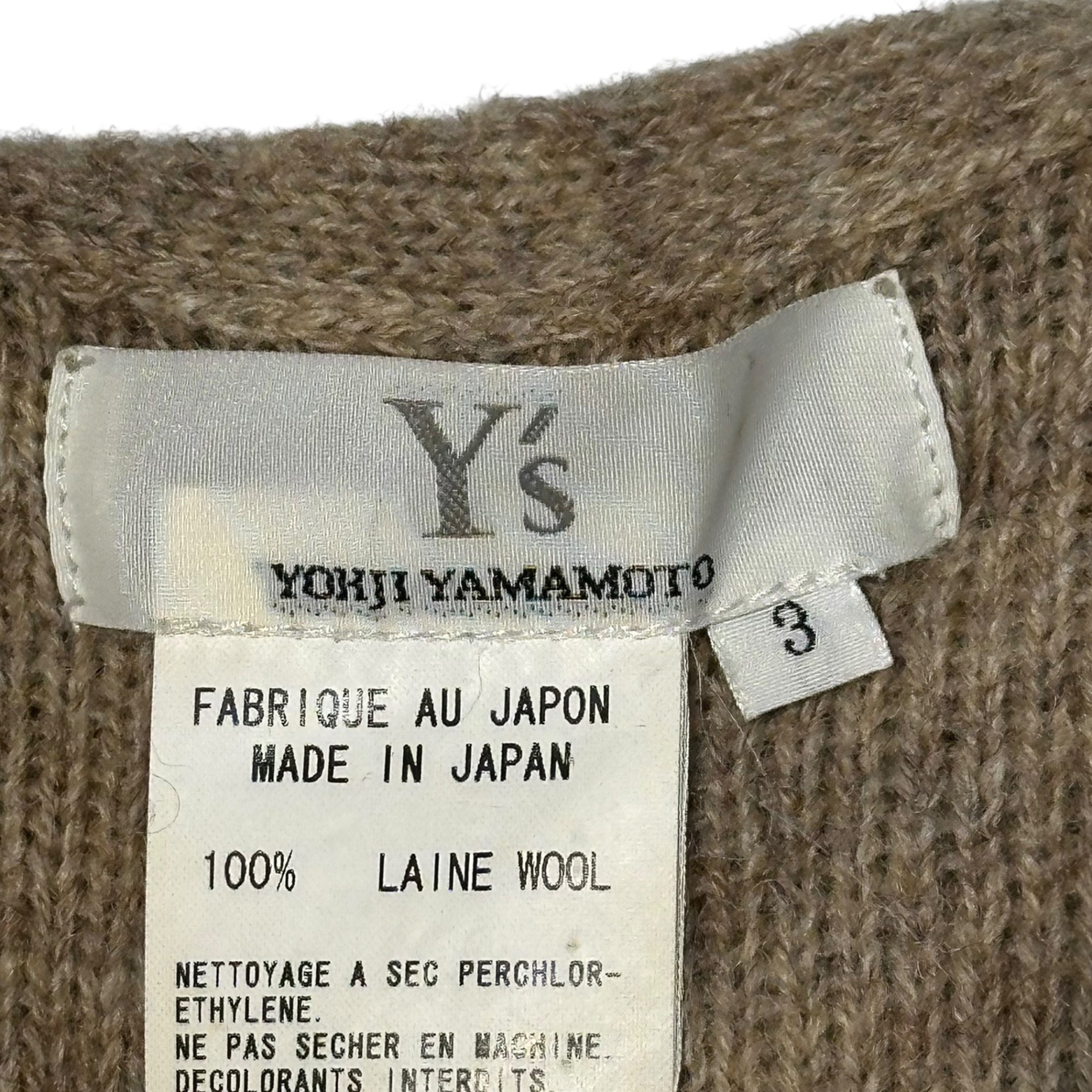 【Y's ワイズ 】ニットカーディガン　変形　カーディガン　レディース Y's(ワイズ) Buttonless modified knit cardigan ボタンレス 変形
