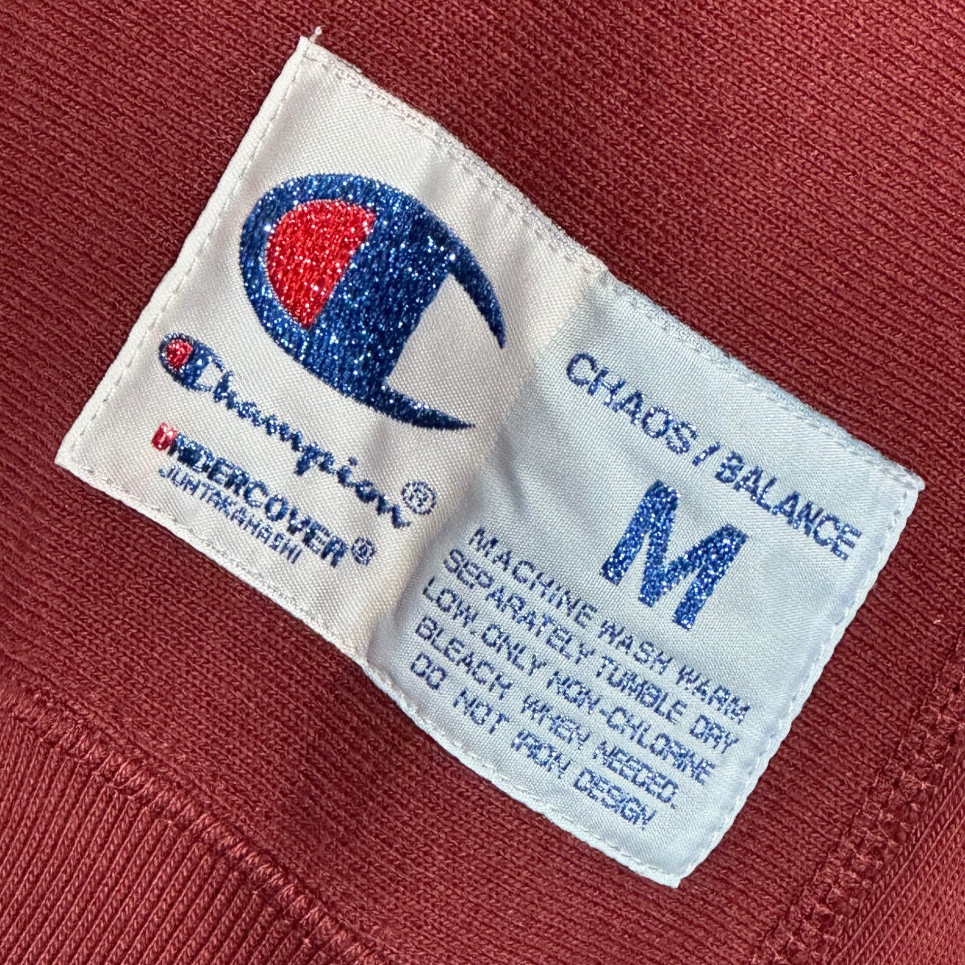 UNDERCOVER × Champion(アンダーカバー × チャンピオン) 「PSYCHO」 Cotton Fleece Lined Sweat Pullover サイコ コットン 裏毛 スウェット プルオーバー UC2E9801 M ボルドー