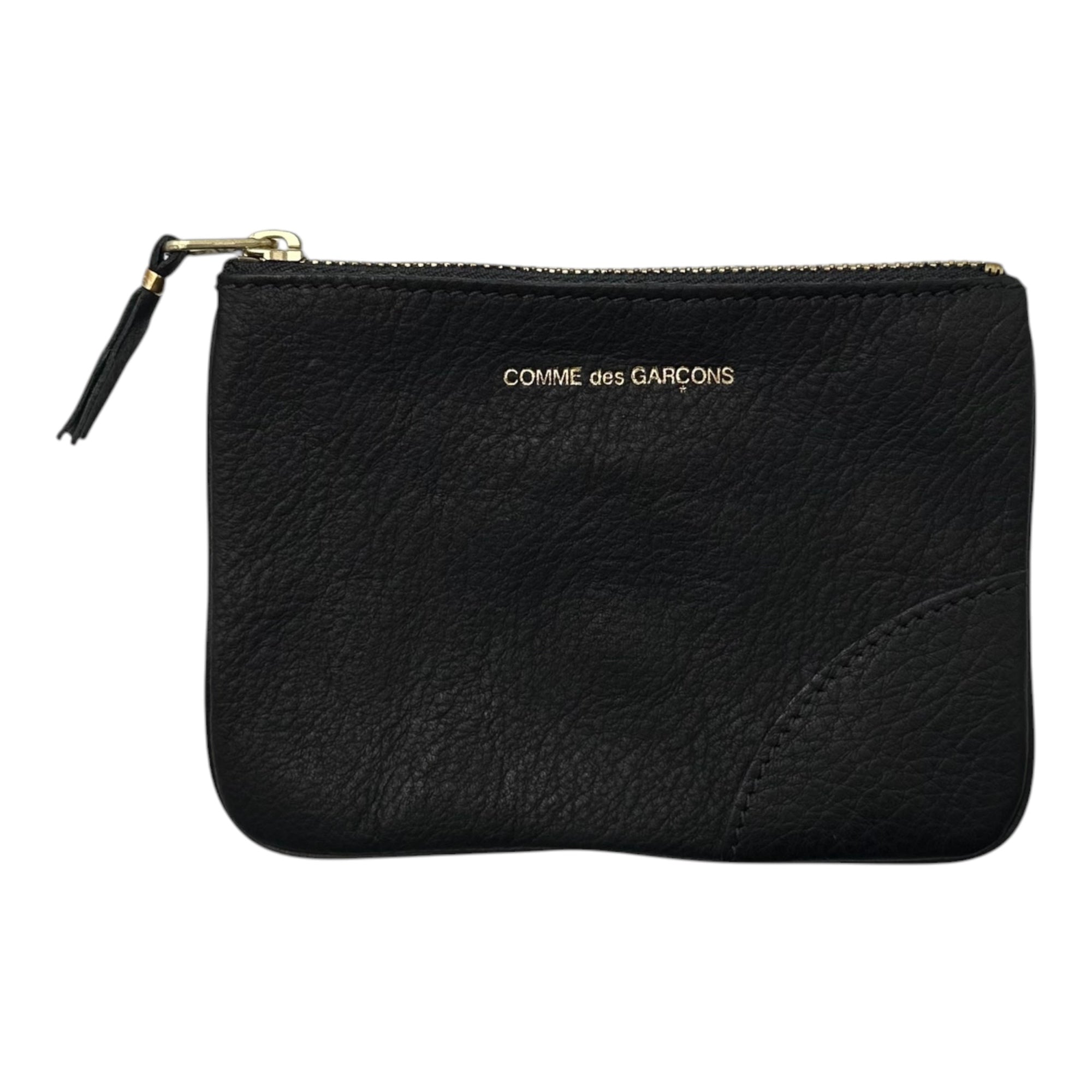COMME des GARCONS(コムデギャルソン) WASHED WALLET ZIP POUCH ウォッシュド ウォレット ジップ ポーチ SA8100WW FREE ブラック