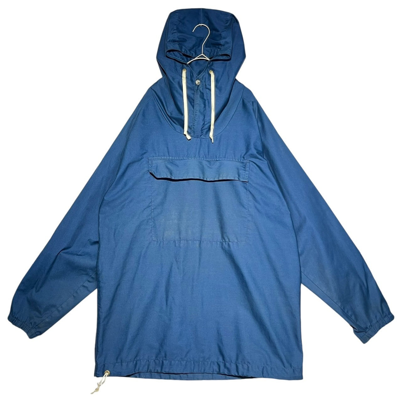 REI(レイ アールイーエル) 70's cotton anorak hoodie コットン アノラック パーカー 表記無し(FREE) ブルー スモックパーカー 70年代 ヴィンテージ