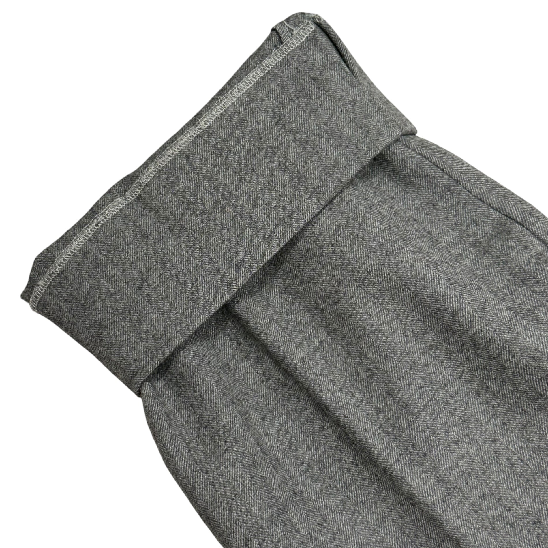 MAISON MARGIELA(メゾンマルジェラ) 2014AW Drawstring Trousers - Herringbone ドローストリング トラウザー ヘリンボーン S30KA0377 46 グレー スラックス パンツ