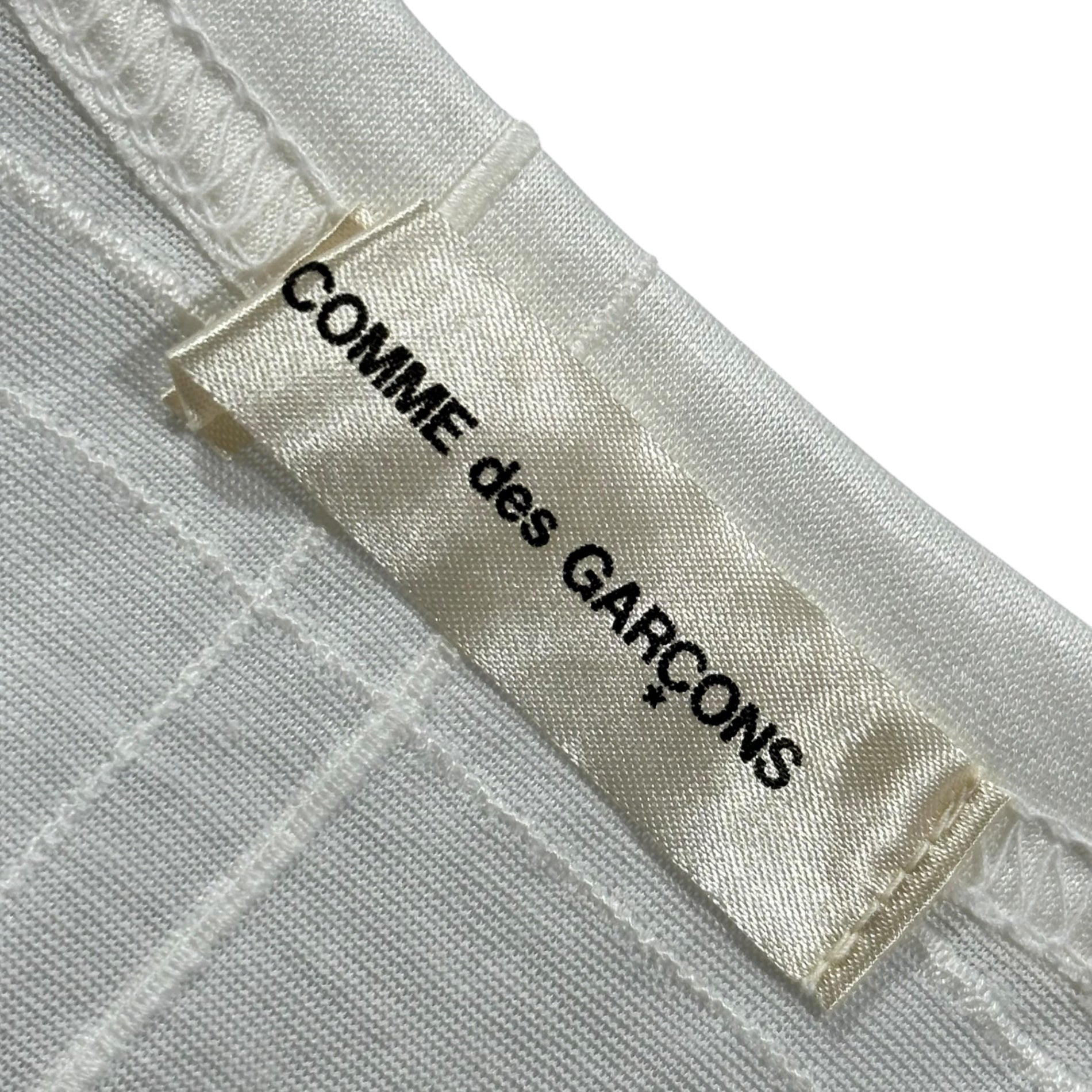 COMME des GARCONS(コムデギャルソン) 1999SS Check Embroidery Cotton T-shirt チェック 刺繍 コットン Tシャツ GT-100090 表記無(S程度) ホワイト AD1998