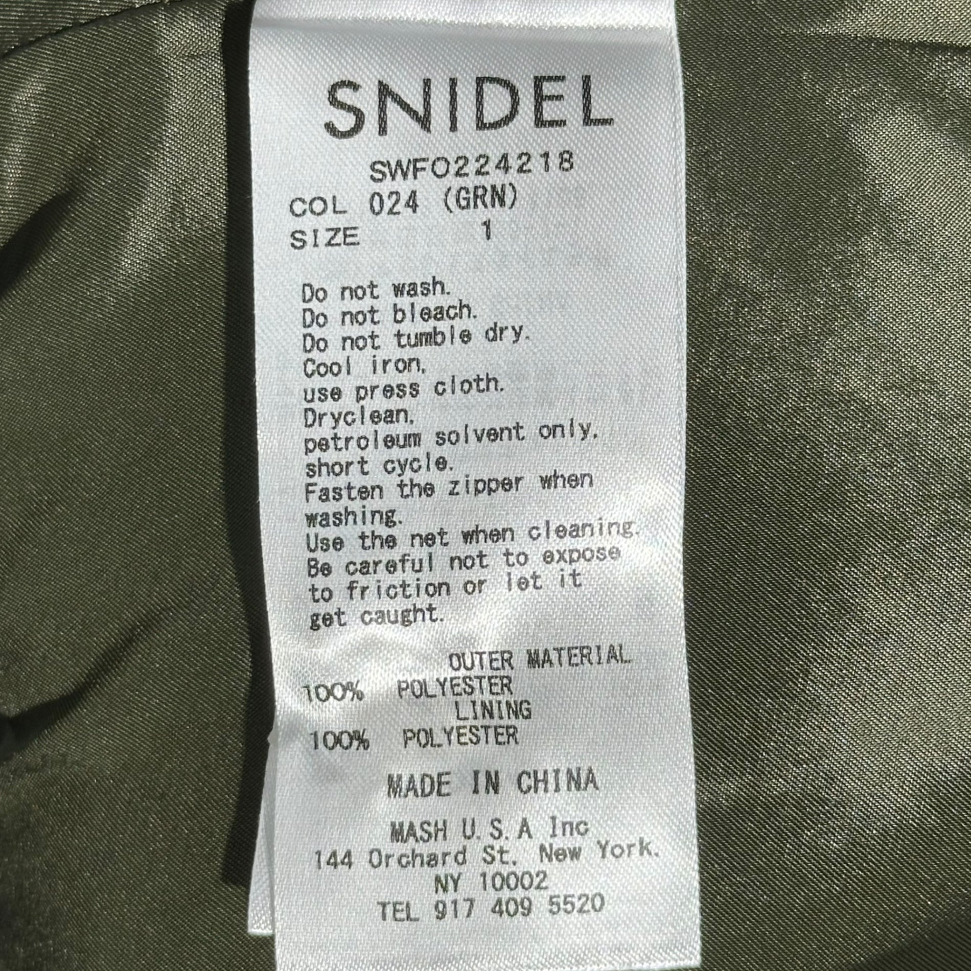snidel(スナイデル) ケープカラー トレンチ ワンピース SWFO224218 1(S程度) カーキ