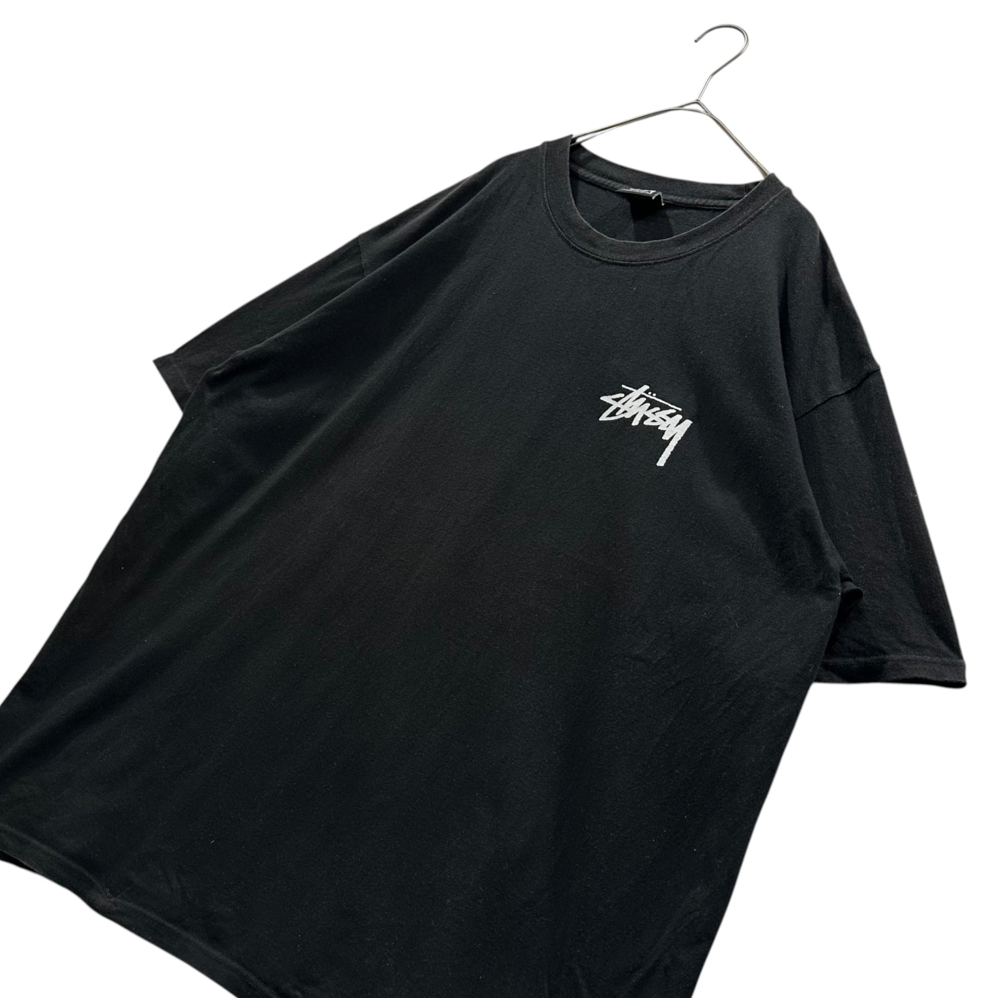 STUSSY(ステューシー) Dice & Logo Tee ダイス ロゴ Tシャツ サイコロ XL ブラック×ホワイト