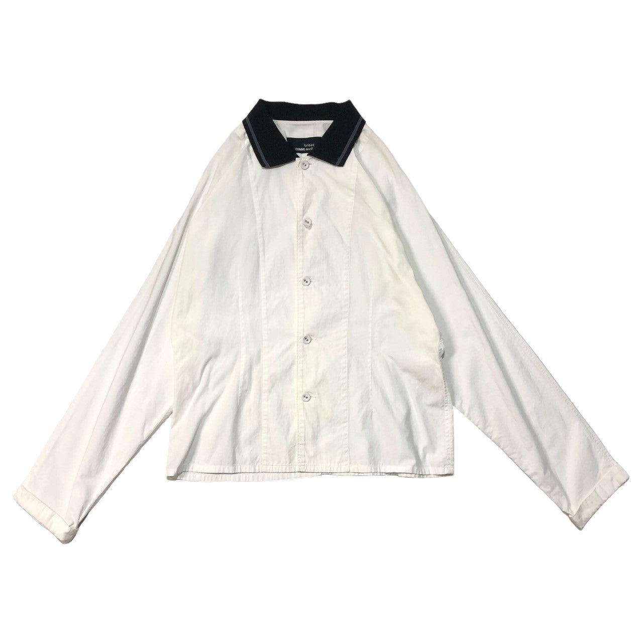 tricot COMME des GARCONS(トリココムデギャルソン) 90's Dolman sleeve shirt with switched collar 襟切り替えドルマンスリーブシャツ ホワイト