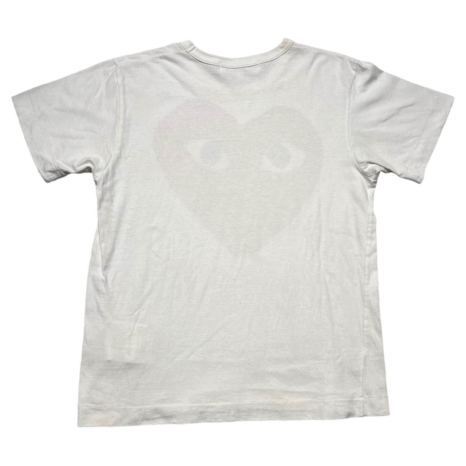 PLAY COMME des GARCONS(プレイコムデギャルソン) 07's OLD LOGO T-SHIRT オールド ロゴ Tシャツ AD2007 L ホワイト×レッド