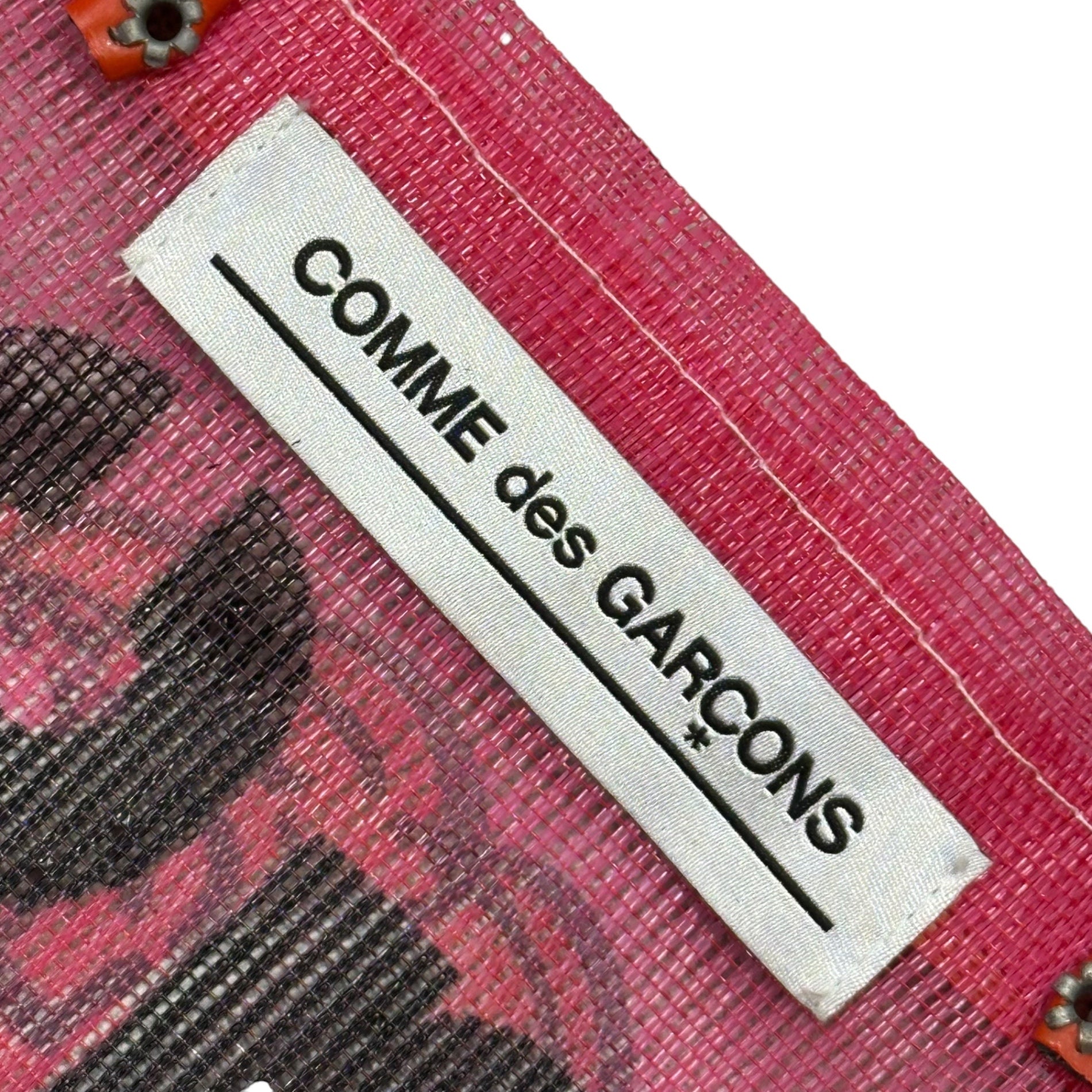 COMME des GARCONS(コムデギャルソン) 2019AW Mesh tote bag メッシュ トートバッグ OD-K 202 レッド×ピンク