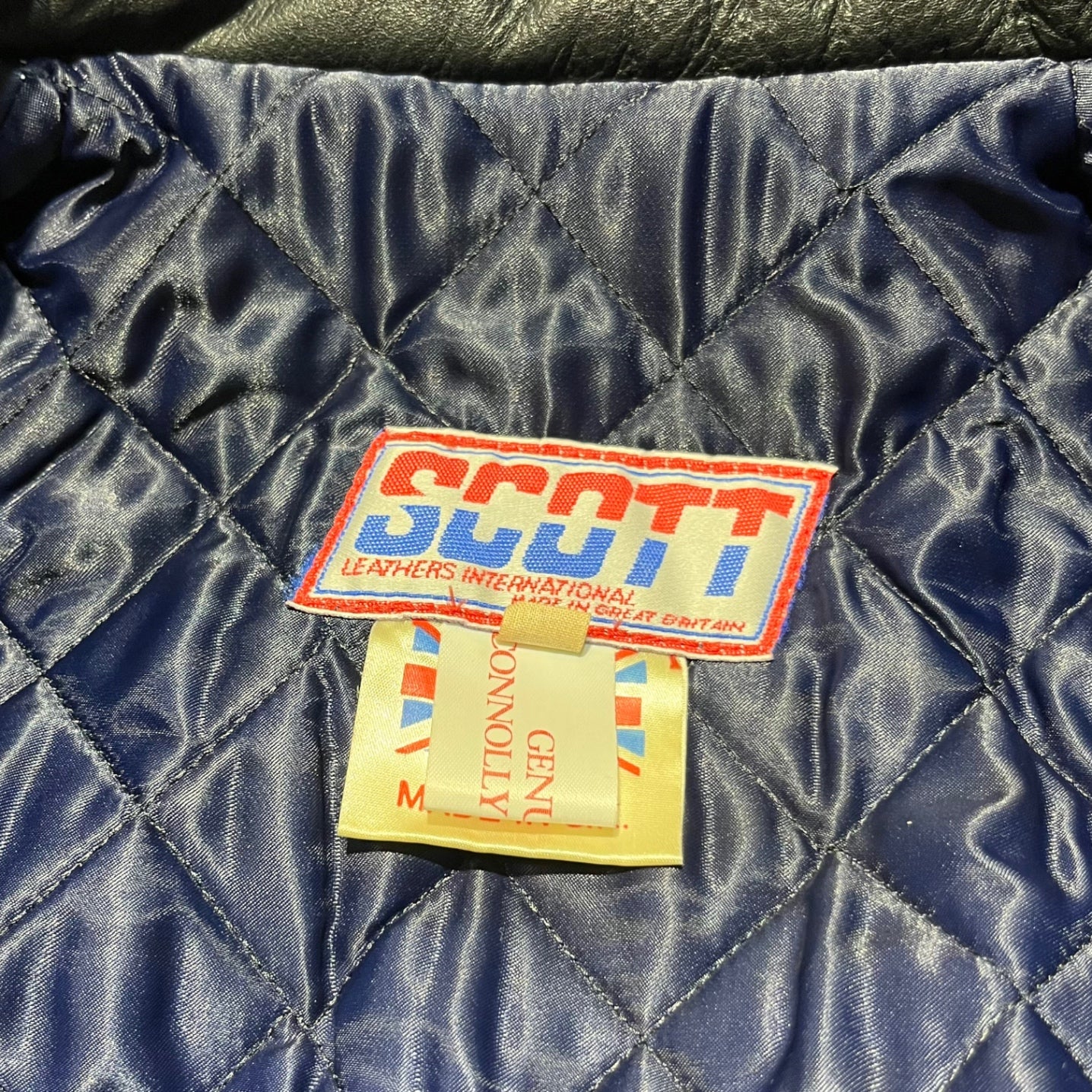 SCOTT(スコット) 80's British riders jacket 80年代 ブリティッシュ ライダースジャケット 42 ブラック