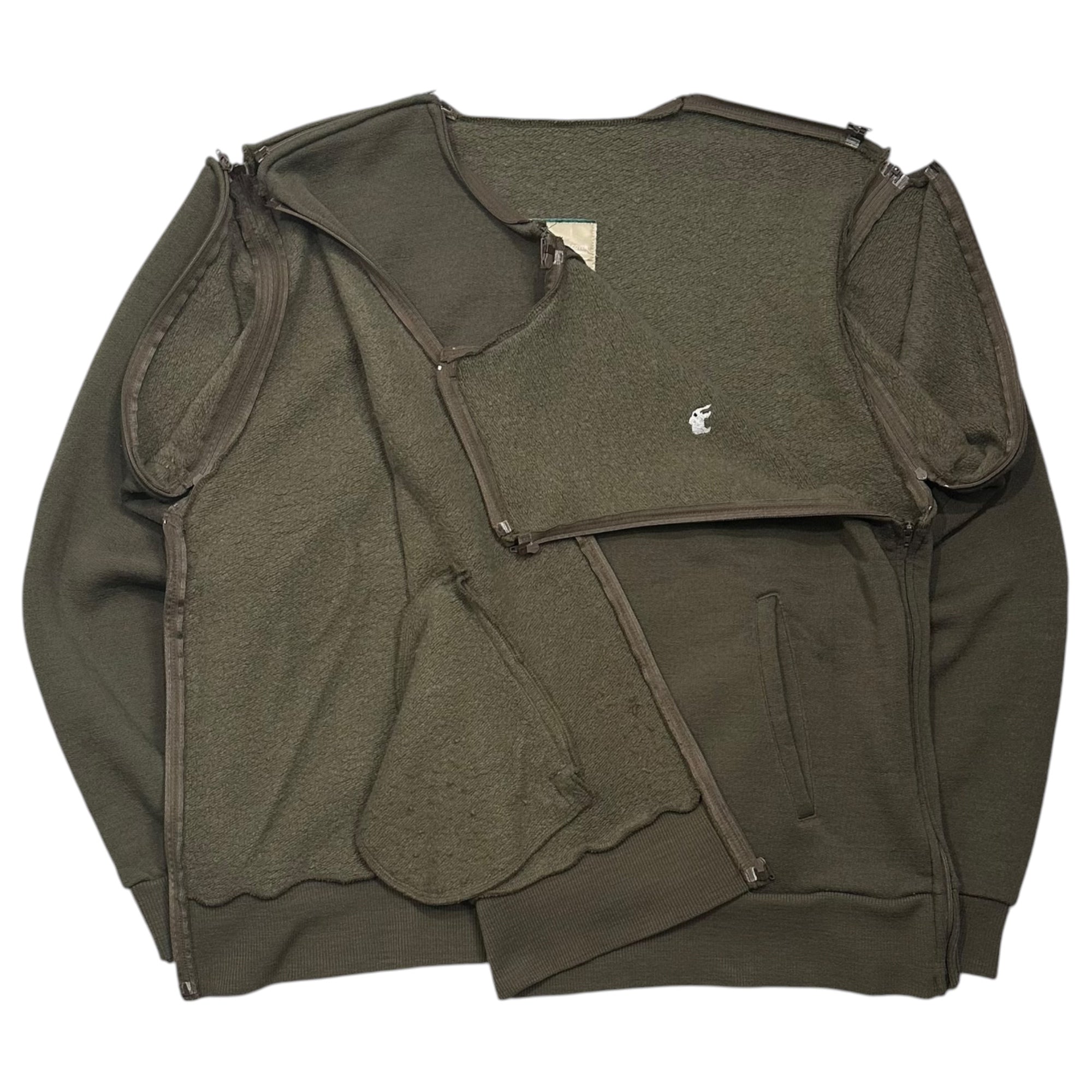 UNDERCOVER(アンダーカバー) 1999AW Small Parts Sweatshirt スモール パーツ スウェット M カーキ 90's アーカイブ
