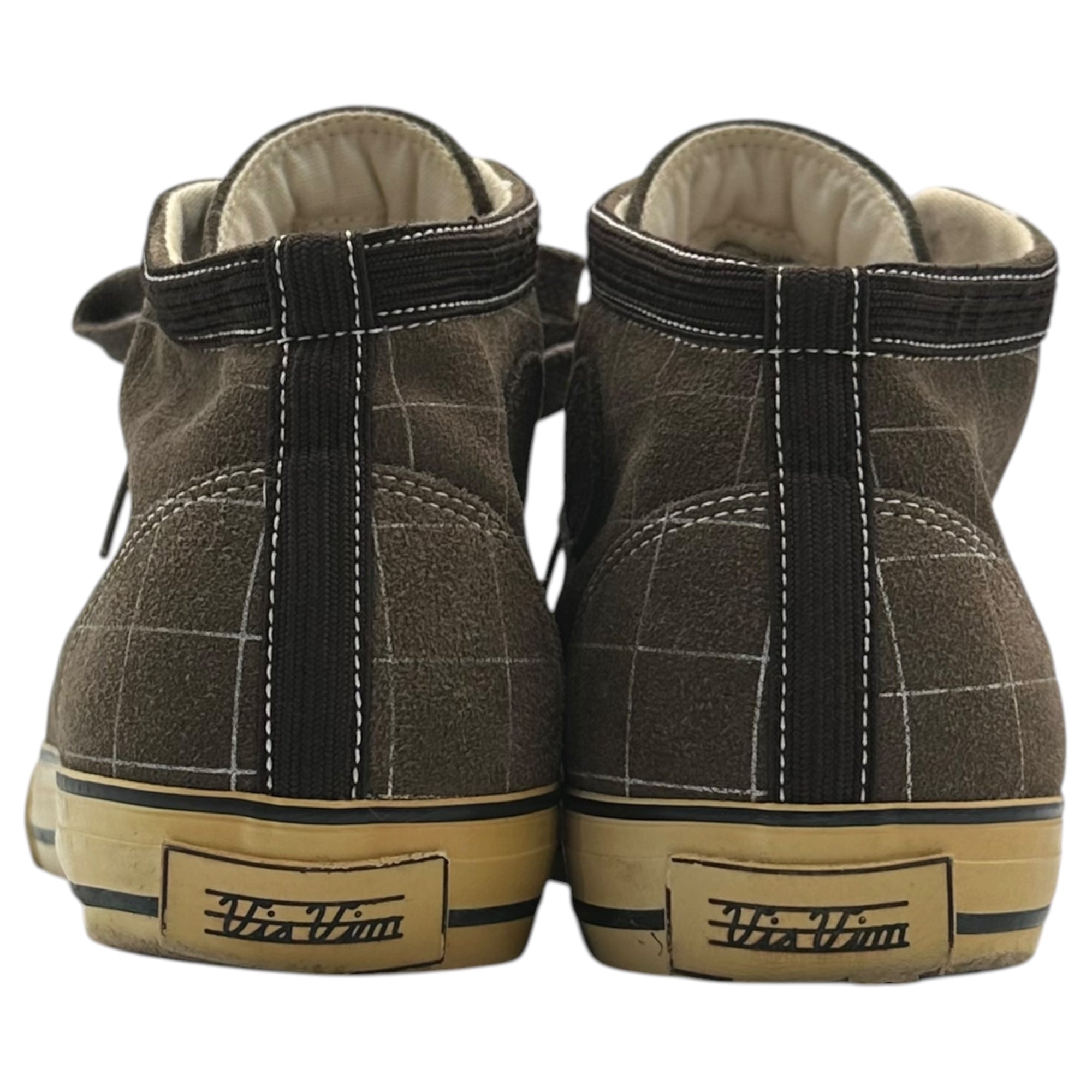 VISVIM×AFFA(ビズビム/ヴィズヴィム×エーエフエフエー) TYPE KIEFER-MID / AFFA スパイダー チェック ミッド スニーカー WAF002-02 29cm ブラウン