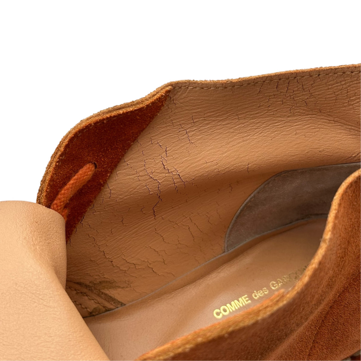 COMME des GARCONS HOMME PLUS(コムデギャルソンオムプリュス) Desert Boots デザート ブーツ 24.5cm オレンジ
