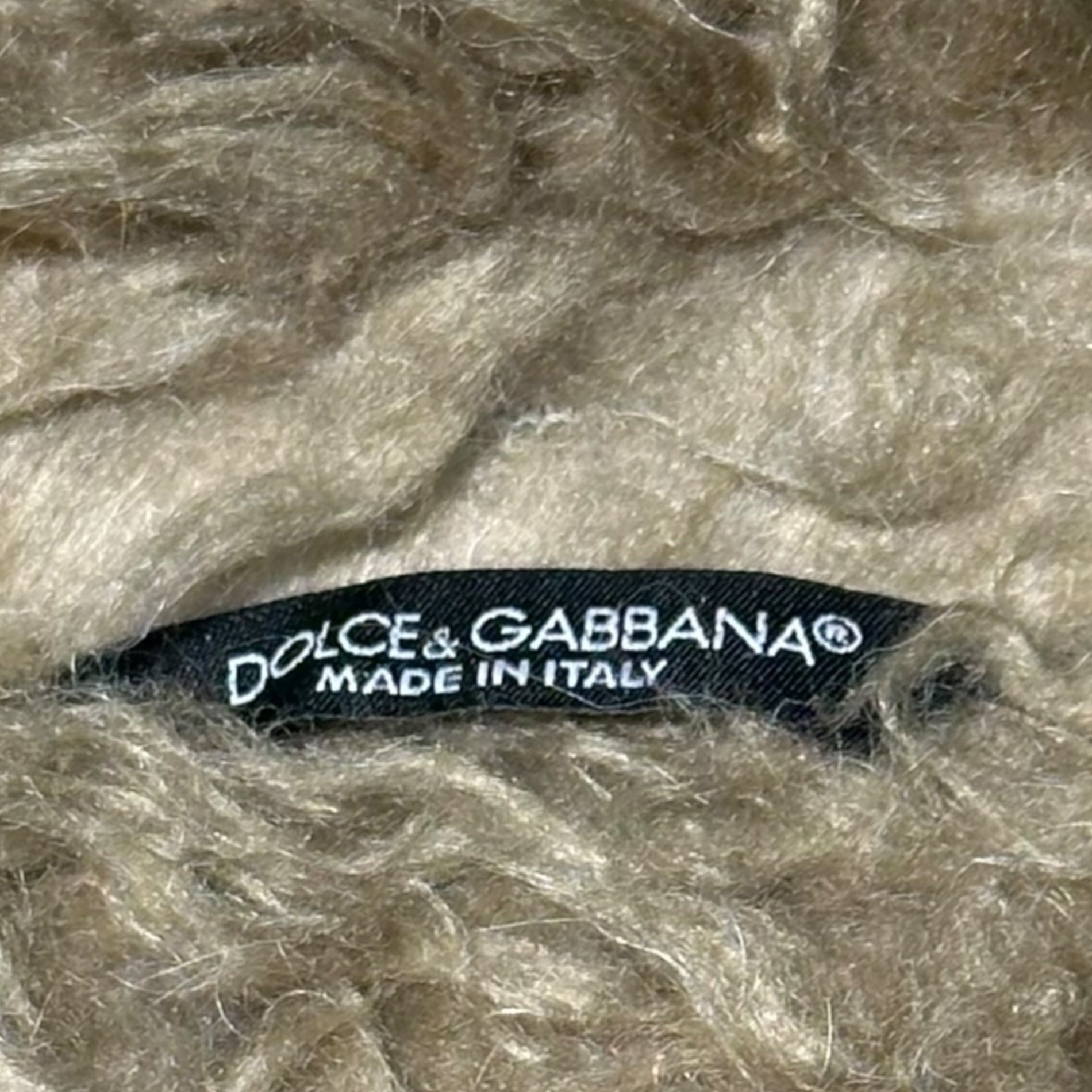 DOLCE&GABBANA(ドルチェ&ガッバーナドルガバ) Check Boa Flight Jacket チェック ボア フライト ジャケット G9R97Z G9O51 46(M程度) ブラウン×ネイビー 中綿