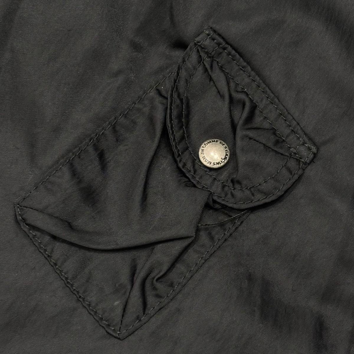 COMME des GARCONS JUNYA WATANABE MAN(コムデギャルソンジュンヤワタナベマン) 2005SS Tech-Pocket Water-Repellent Nylon L/S Shirt テック ポケット 撥水 加工 長袖 ナイロン シャツ WO-B003 M ブラック AD2004 00s アーカイブ