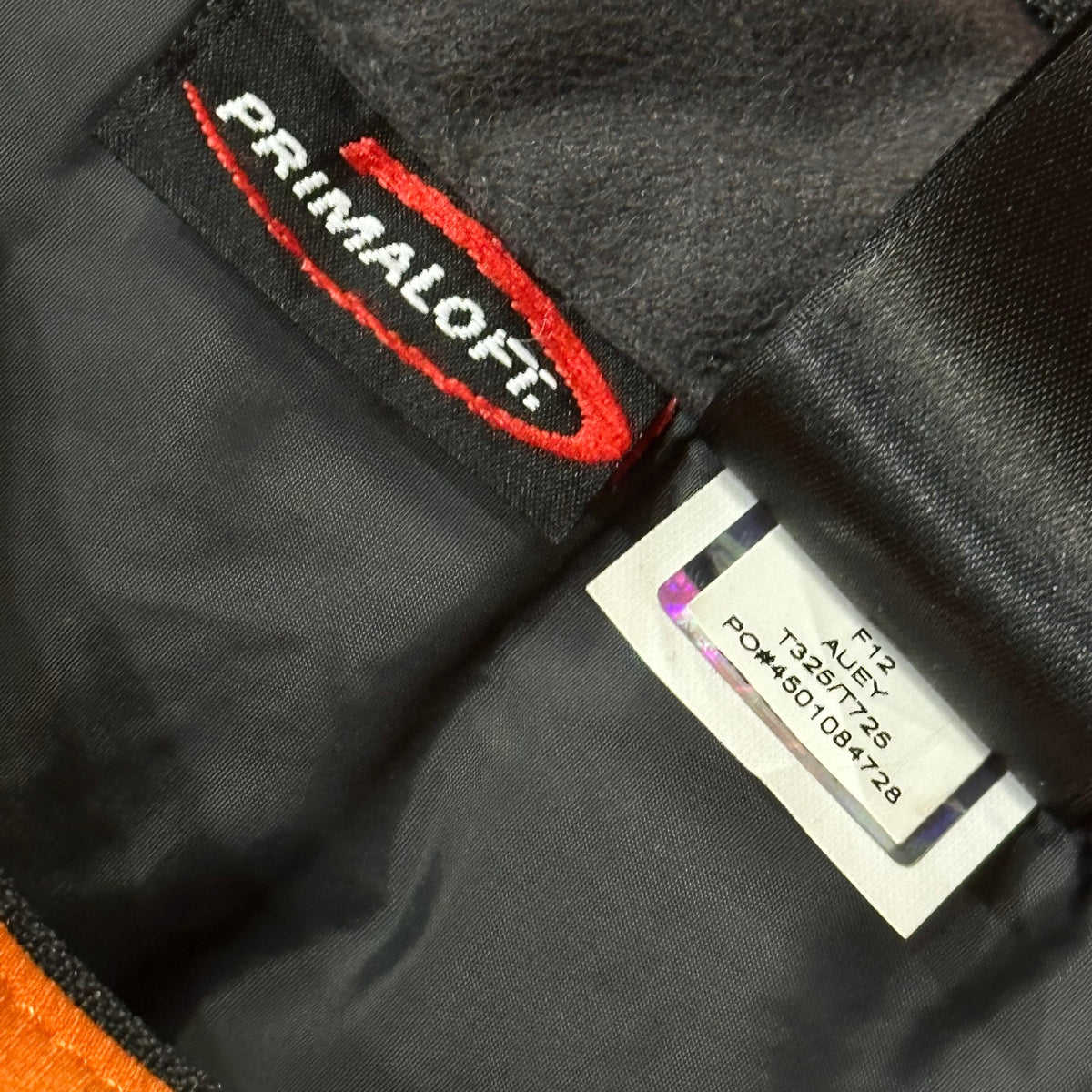 THE NORTH FACE(ノースフェイス) Primaloft Bicolor Hooded Jacket プリマロフト バイカラー フーデッド ジャケット F12 AUEY XL オレンジ×グレー 海外発売品