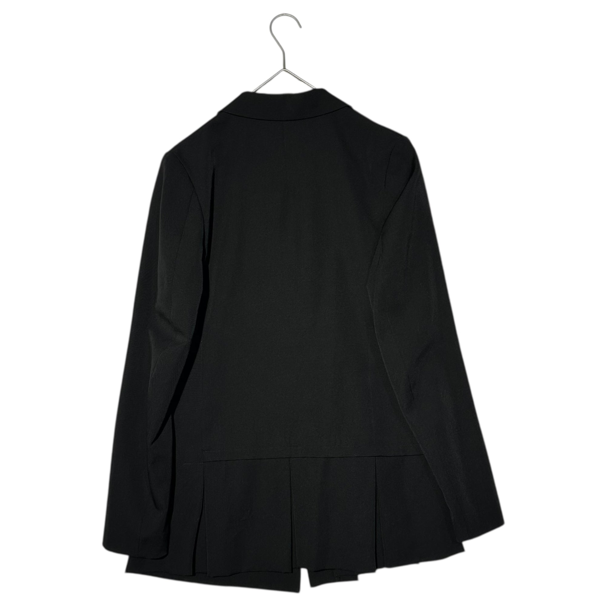 Y's(ワイズ) 3B Asymmetrical front tailored jacket 3ボタン フロント アシンメトリー デザイン テーラード ジャケット YF-J09-100 1(S) ブラック