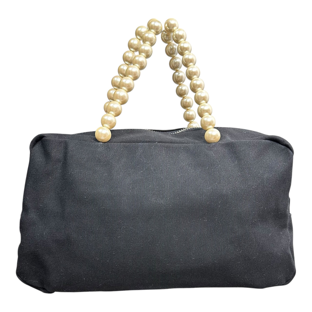 tricot COMME des GARCONS(トリココムデギャルソン) Pearl handle canvas mini handbag パール ハンドル キャンバス ミニ ハンド バッグ  TC-K206 ブラック