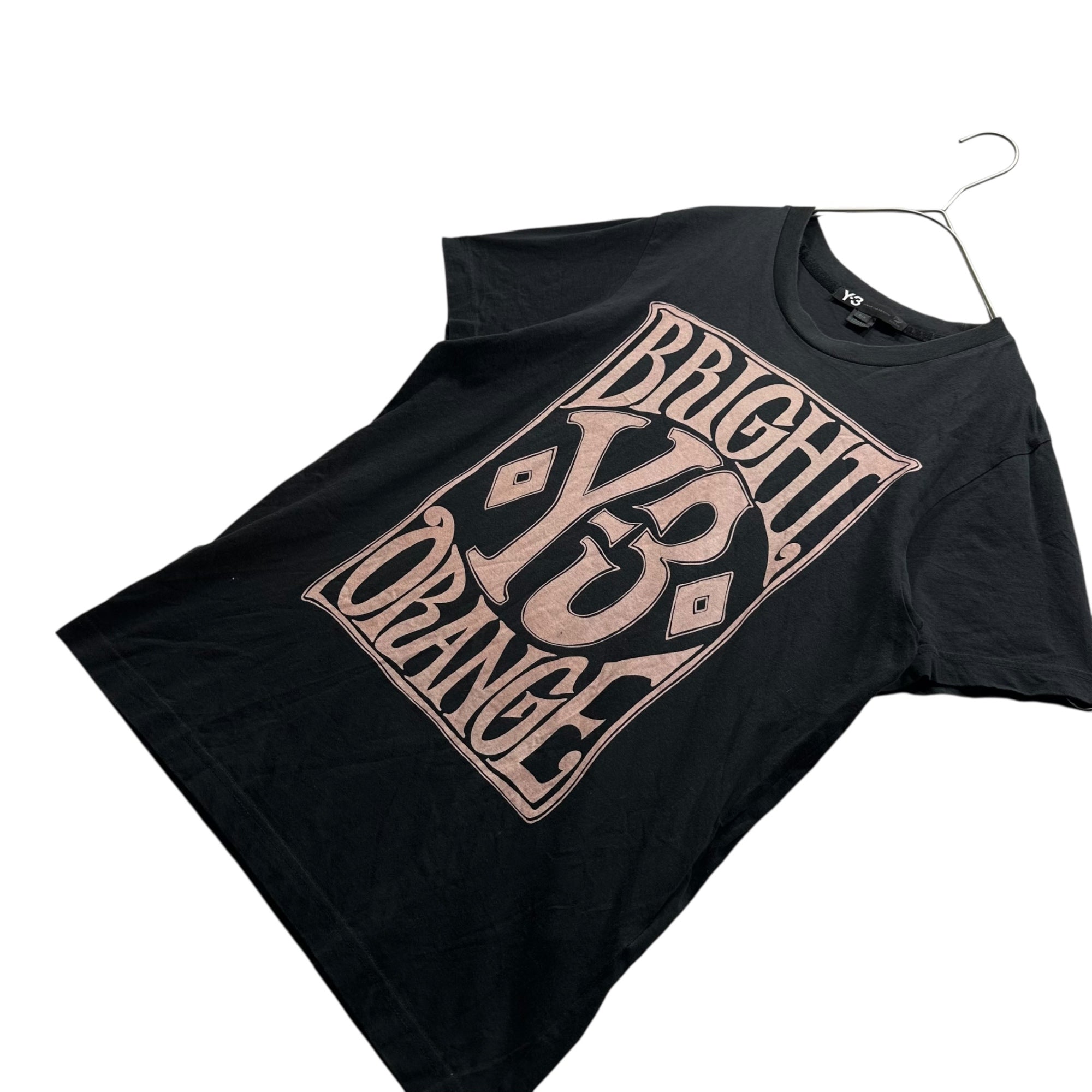 Y-3(ワイスリー) BRIGHT Y-3 ORIGINAL PRINT T-SHIRT ブライト ワイスリー オリジナル プリント Tシャツ V11770 S ブラック×ピンク