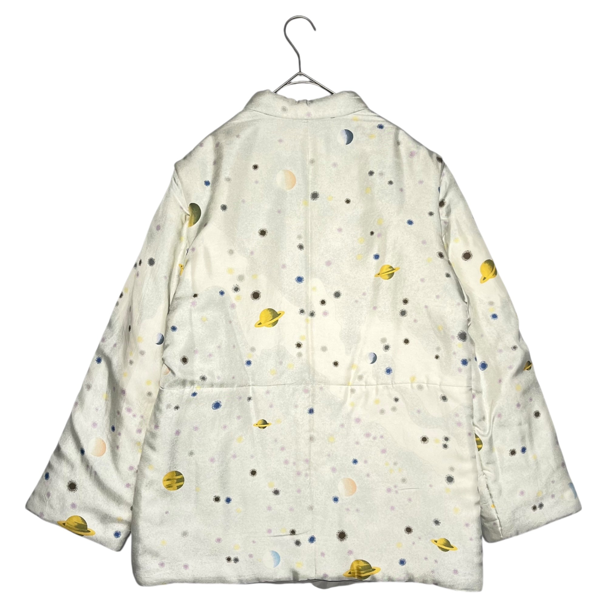 HERMES(エルメス) By MARGIELA Space print reversible padded jacket マルジェラ期 宇宙柄 リバーシブル 中綿 ジャケット SM グレー×ホワイト