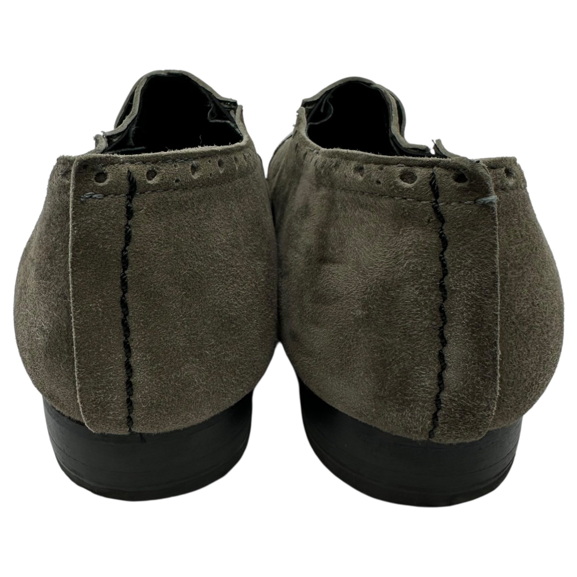 tricot COMME des GARCONS(トリココムデギャルソン) Medallion Side-Gore Patent Suede Shoes メダリオン サイドゴア パテント スウェード シューズ 25cm ブラック×ブラック レザー