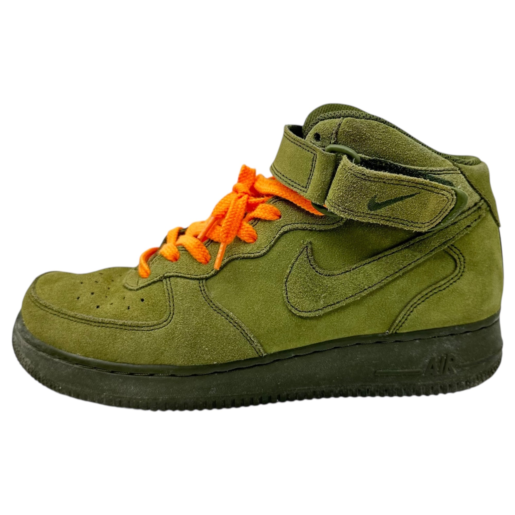 NIKE(ナイキ) AIR FORCE1 Mid Legion Green エアフォースワン ミッド リージョン グリーン 315123-302 27.0cm グリーン シューレース交換済