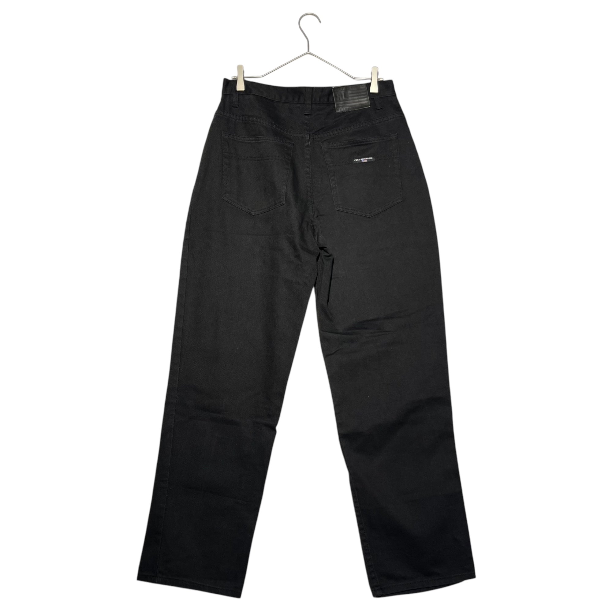 POLO JEANS(ポロジーンズラルフローレン) Black tapered denim pants ブラック テーパード デニム パンツ 30×32 ブラック