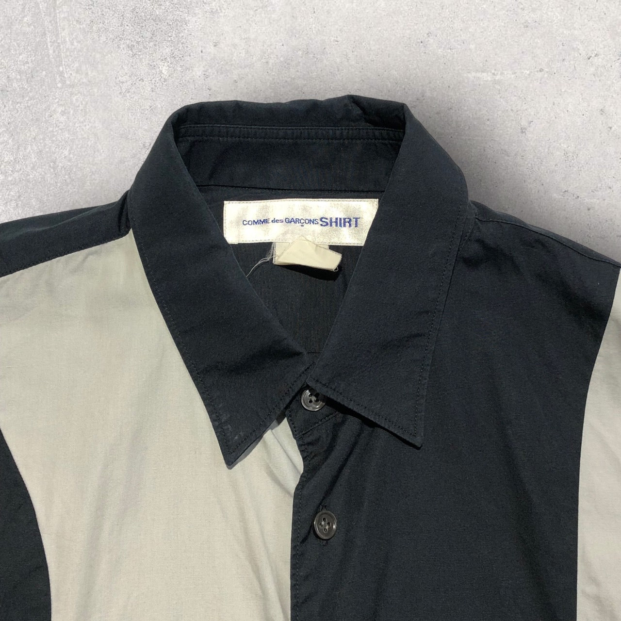 COMME des GARCONS SHIRT(コムデギャルソンシャツ) パネルシャツ W 17068 M ネイビー