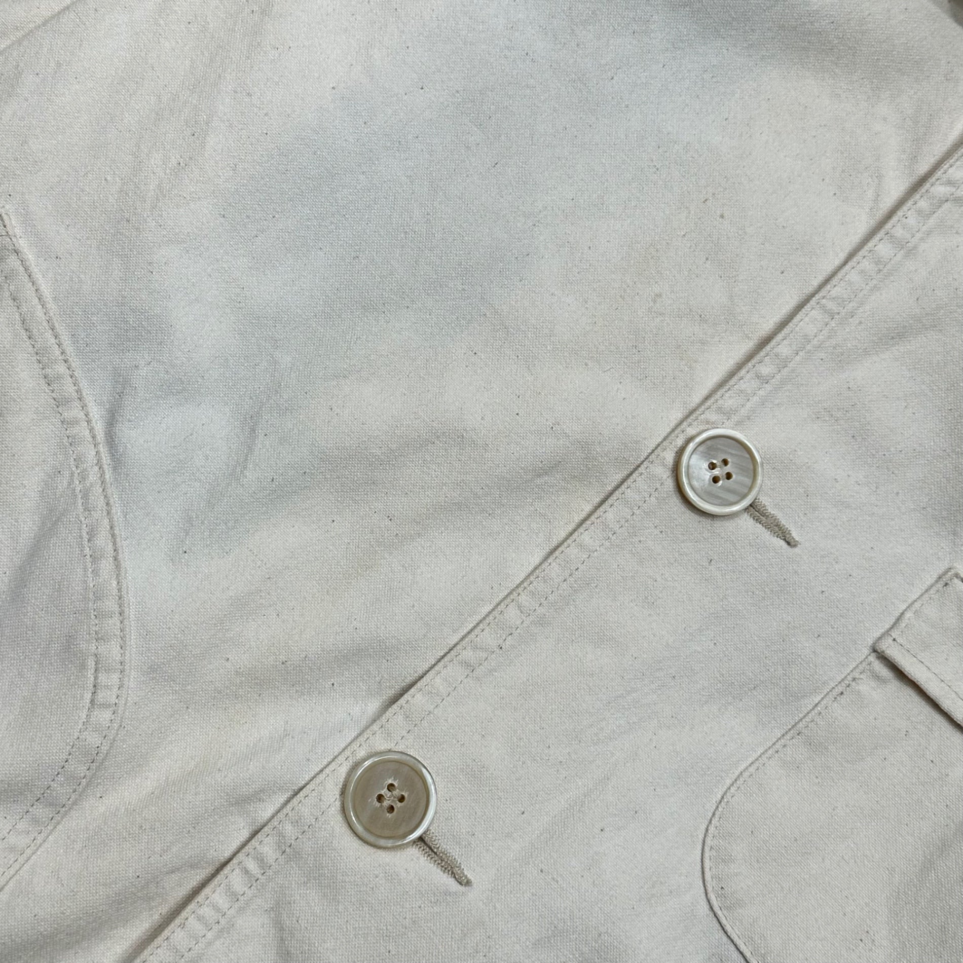 MAISON MARGIELA(メゾンマルジェラ) 22SS  4WAY Check Jacket コットン キャンバス チェック ジャケット S51AM0455 36 ホワイト コート