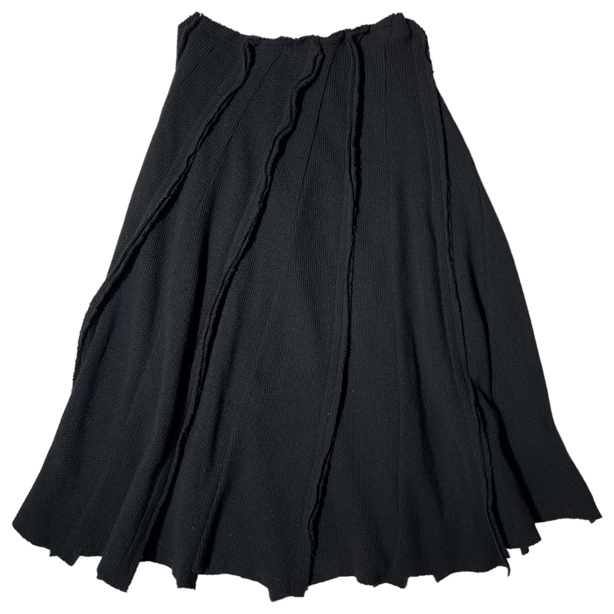 COMME des GARCONS(コムデギャルソン) 02AW wool nylon knit long skirt ウール ナイロン ニット ロングスカート GG-S001 M ブラック AD2002