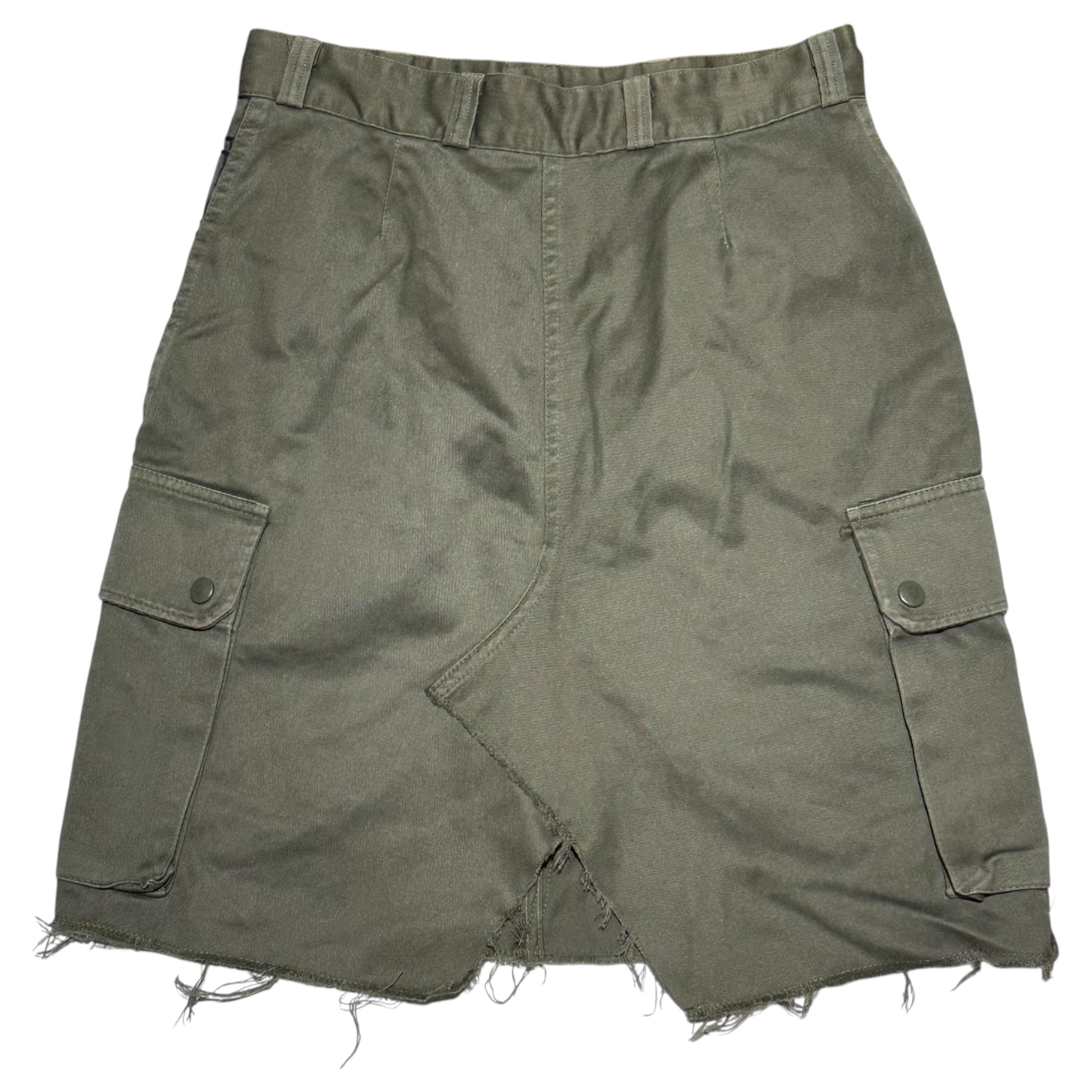 MILITARY(ミリタリー) Stitch Remake Military Skirt ステッチ リメイク ミリタリー スカート セージグリーン