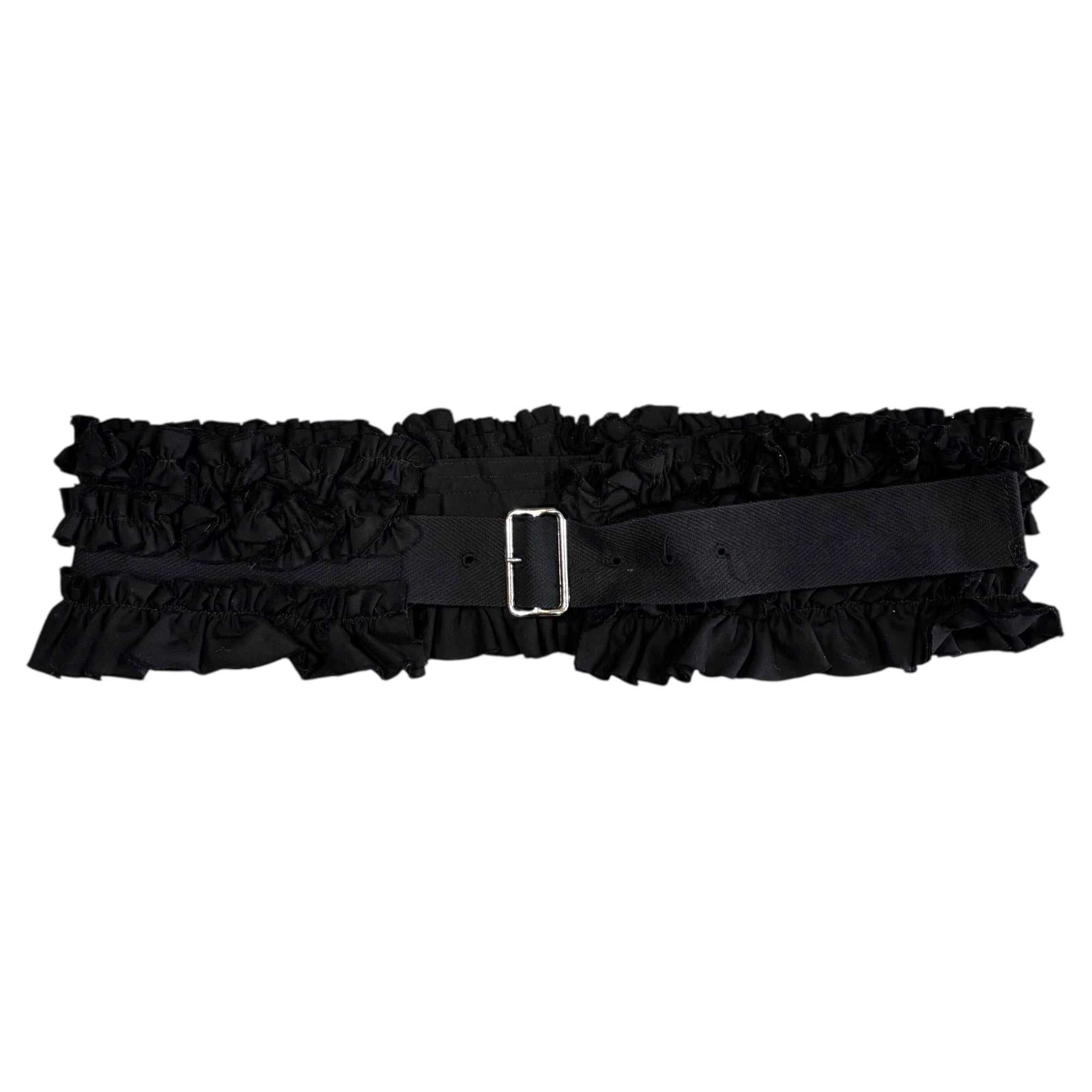 tricot COMME des GARCONS(トリココムデギャルソン) Vintage Frill Belt ヴィンテージ フリル ベルト ブラック