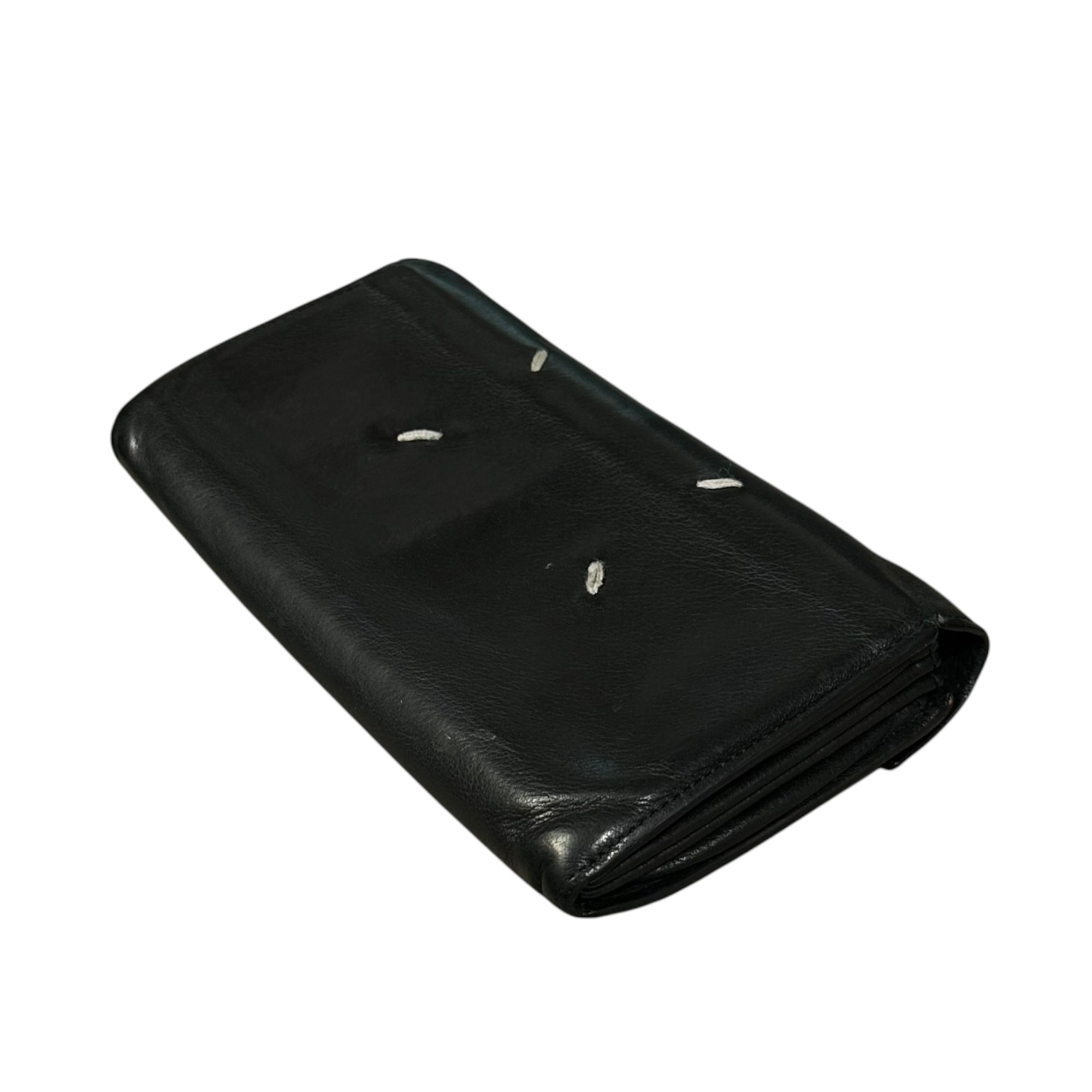 Maison Martin Margiela(メゾン マルタンマルジェラ) Two-Tone Long Wallet バイカラー ロング ウォレット ブラック×ブラウン 長財布