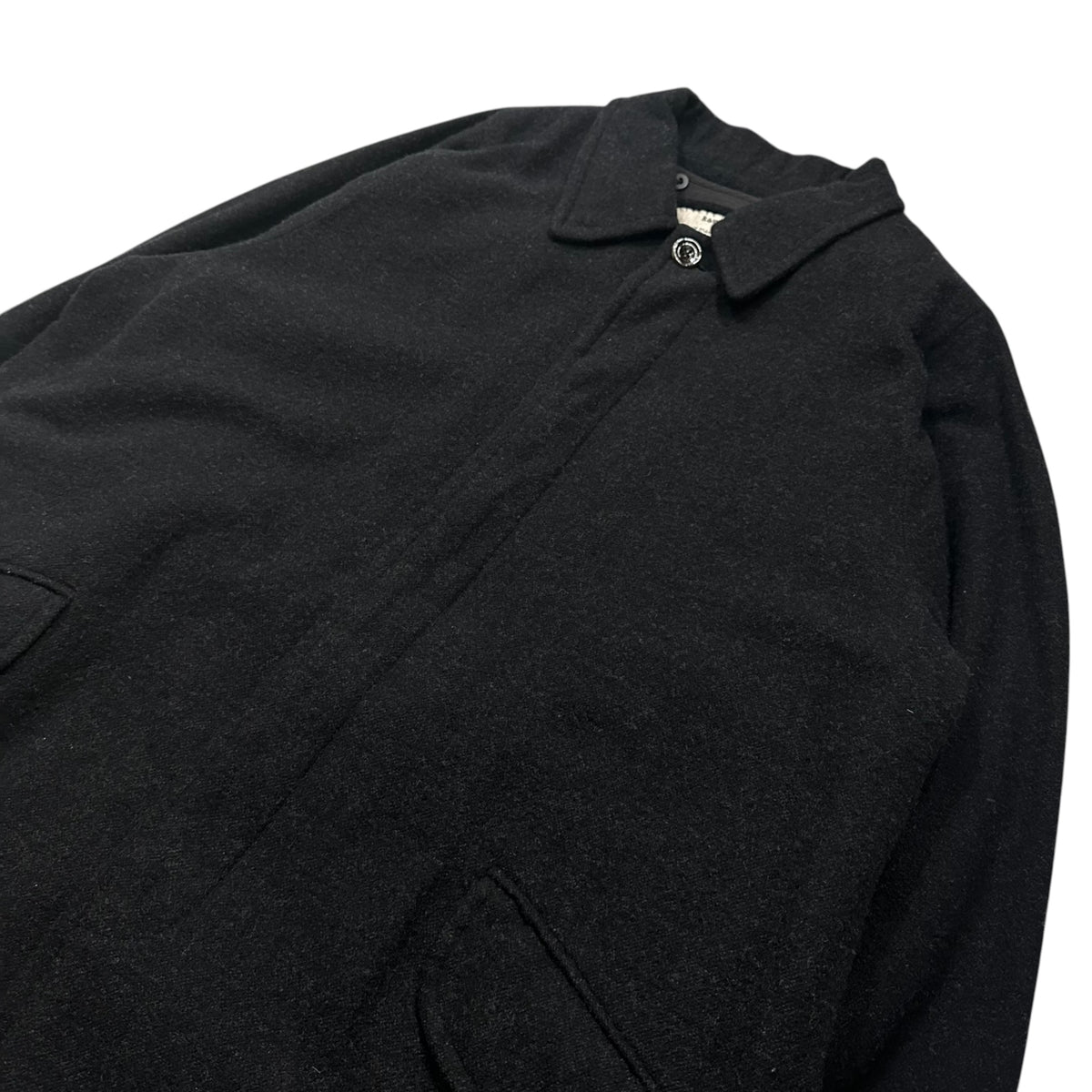 kaval(カヴァル) Wo/Li Short Coat ウール リネン ライナー付 ショート コート L ブラック