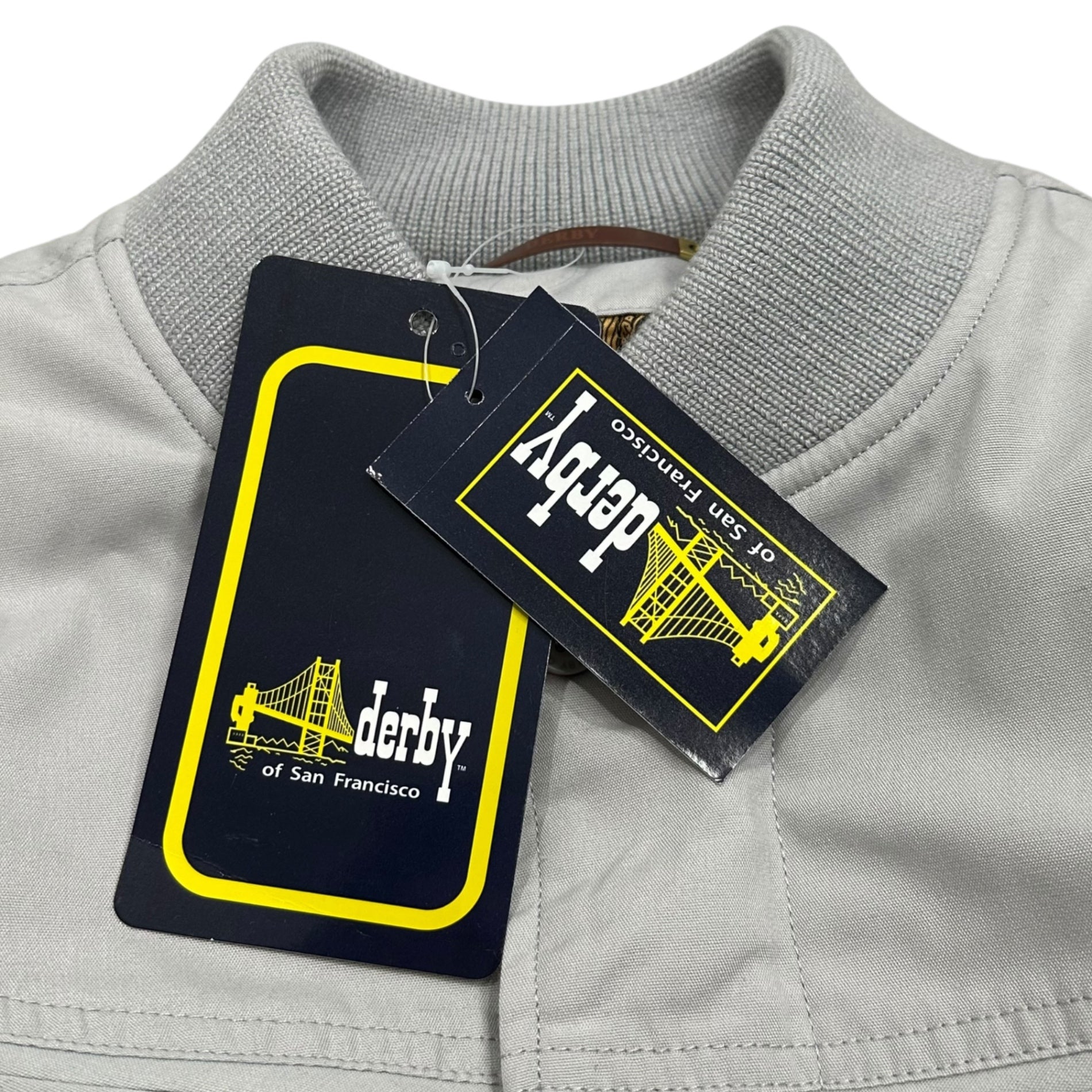 Derby Of San Francisco(ダービーオブサンフランシスコ) Derby jacket ダービー ジャケット STYLE 300 S ライトグレー ペイズリー ブルゾン 中綿