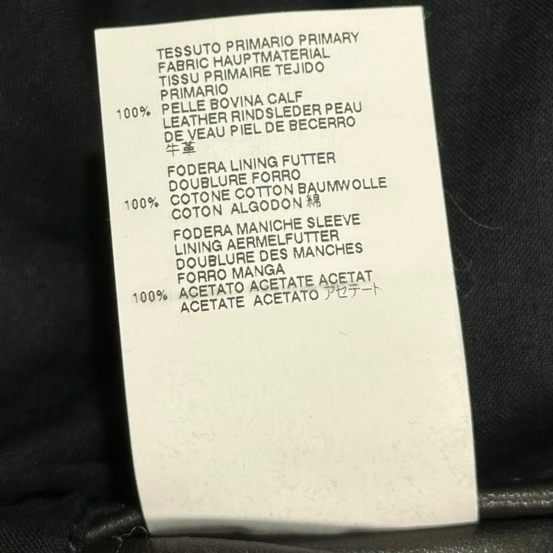 Maison Martin Margiela(メゾン マルタンマルジェラ) 11AW 5-ZIP LEATHER JACKET - Cowhide ハチノジ ライダース ジャケット 牛革 S30AM0203 44(XS程度) ブラック レザー