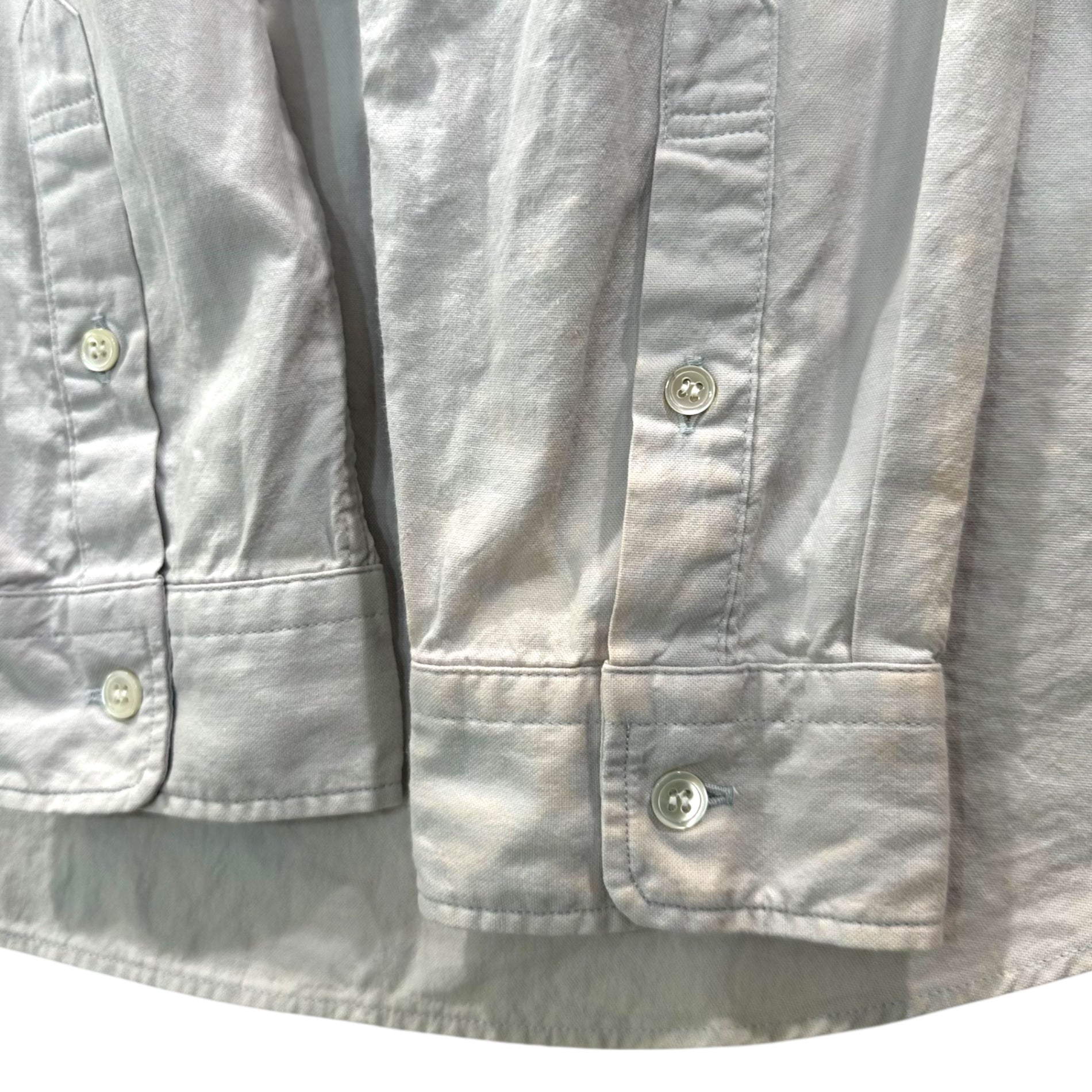 GOODENOUGH(グッドイナフ) 00's Flap Pocket Cotton Button-Down Shirt フラップポケット コットン ボタンダウン シャツ M グレー