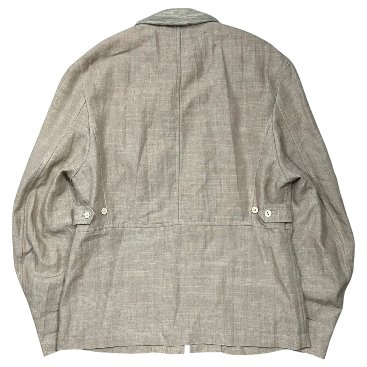 COMME des GARCONS HOMME PLUS(コムデギャルソンオムプリュス) 1996SS Reflective-Period Linen Zip-Up Jacket リフレクター期 リネン ジップ アップ ジャケット PJ-100970 FREE ベージュ AD1995 90s アーカイブ