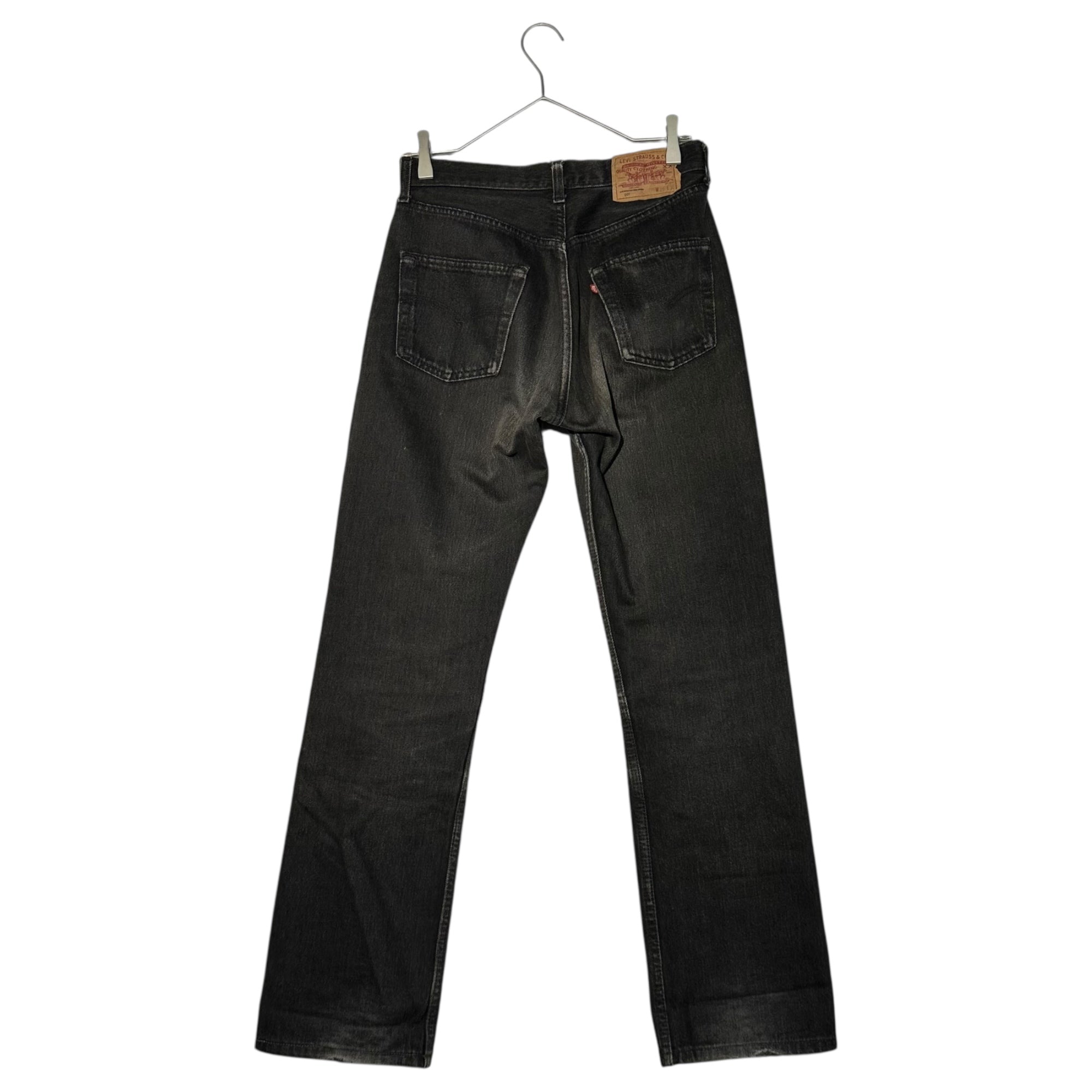 Levi's(リーバイス) 90's 501 USA made Post-dyed Black Denim Pants 後染め ブラック デニム パンツ W29 L34 ブラック 90年代 USA製 裏ボタン524 ヴィンテージ