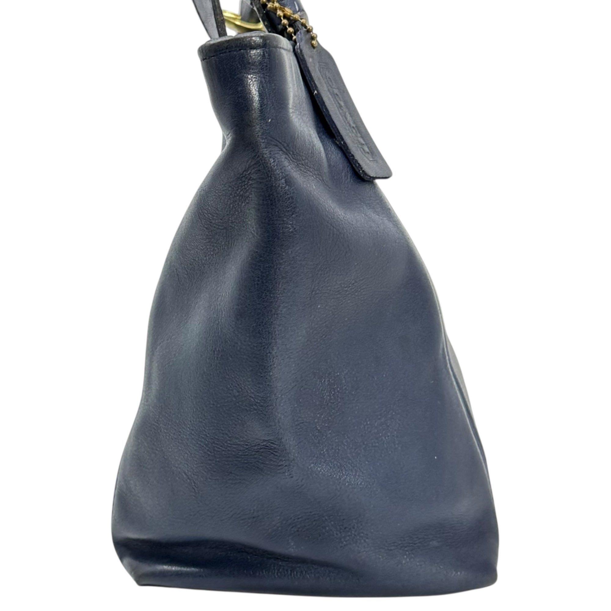 OLD COACH(オールドコーチ) Leather Mini Tote Bag レザー ミニ トート バッグ 4133 ネイビー ハンド