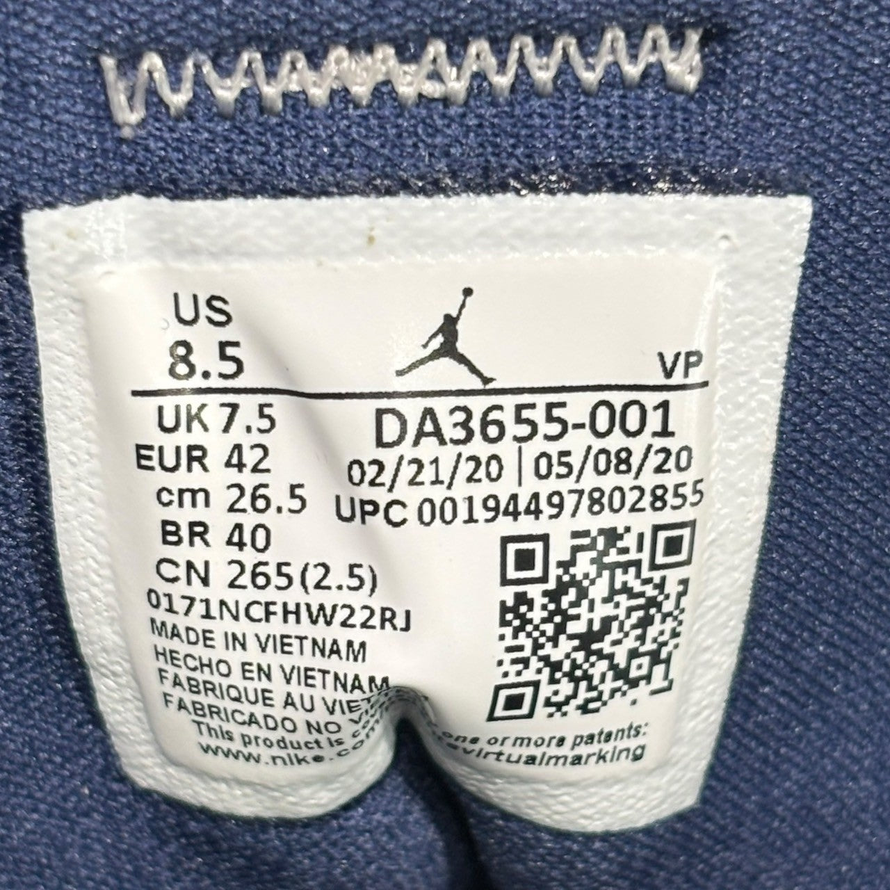 NIKE × FRAGMENT DESIGN(ナイキ × フラグメントデザイン) JORDAN AIR CADENCE SP FRAGMENT DESIGN ジョーダン エアー カデンス スペシャル ローカット スニーカー DA3655-001 26.5cm グレー