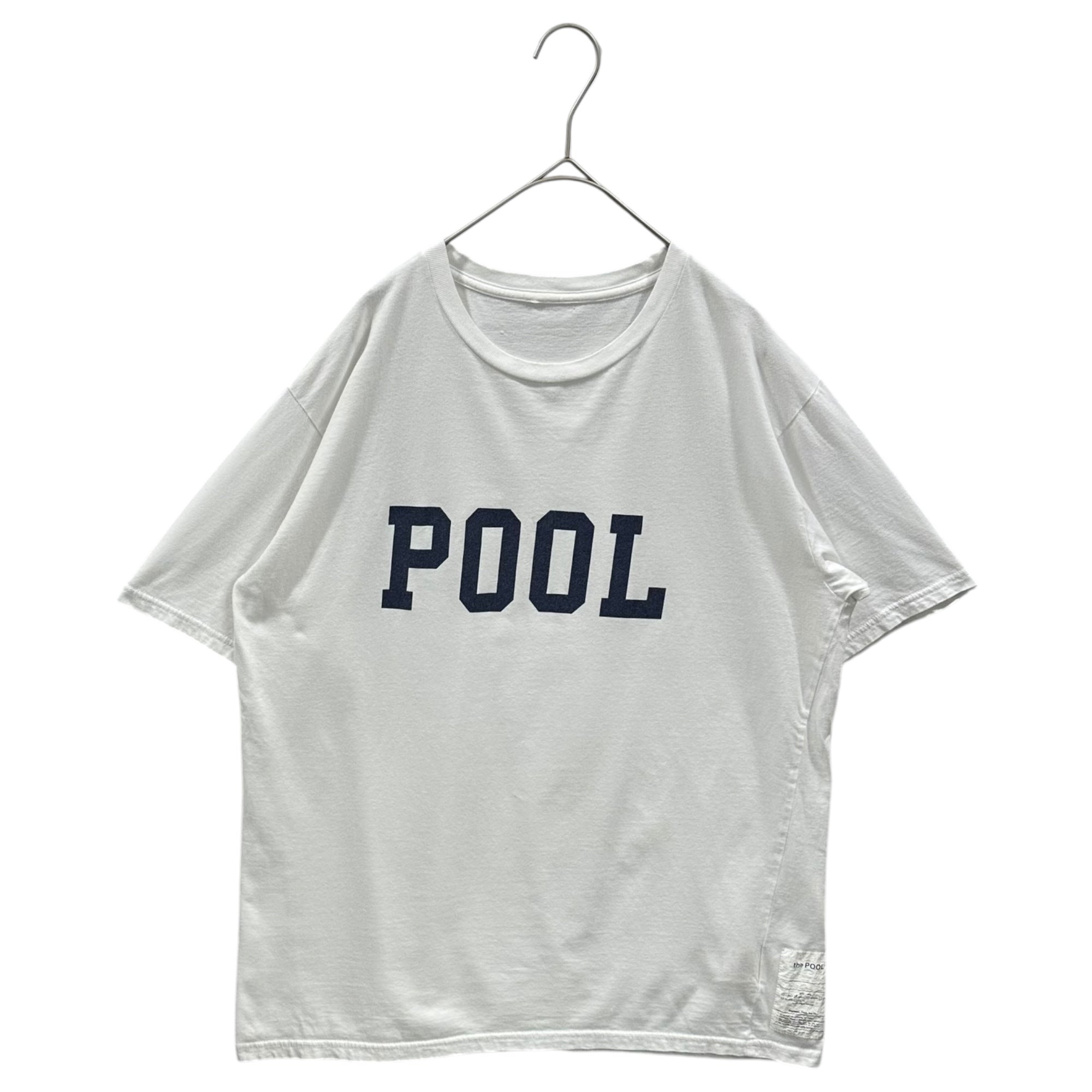 THE POOL AOYMA (ザプールアオヤマ)  Graphic print s/s T-shirt グラフィック プリント 半袖 Tシャツ S ホワイト×ネイビー